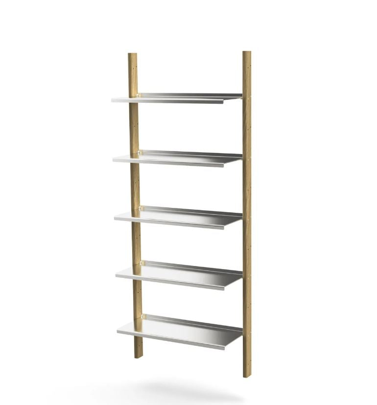 MAZŌ | MOD Shelving System - Aluminum + Oak