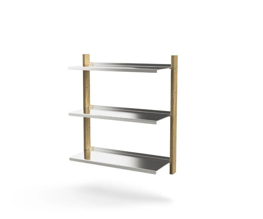 MAZŌ | MOD Shelving System - Aluminum + Oak