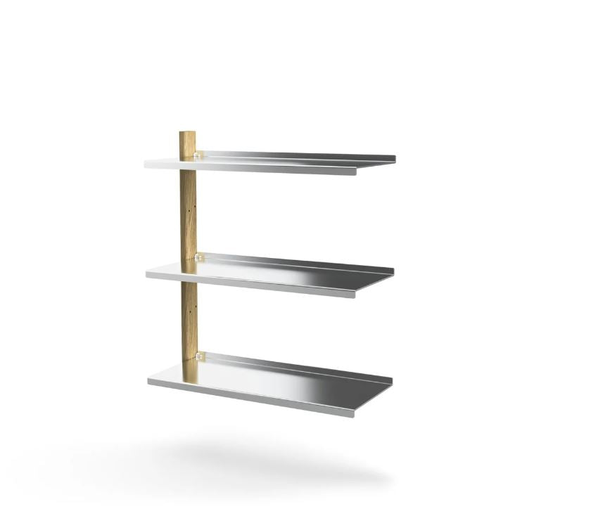 MAZŌ | MOD Shelving System - Aluminum + Oak