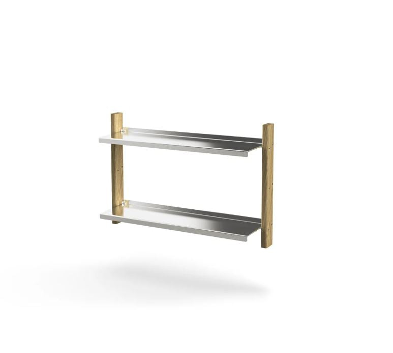 MAZŌ | MOD Shelving System - Aluminum + Oak