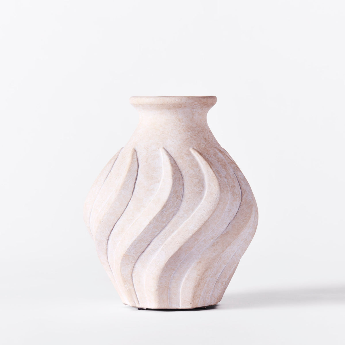 Dusty Deco | Swirl Vase White Small