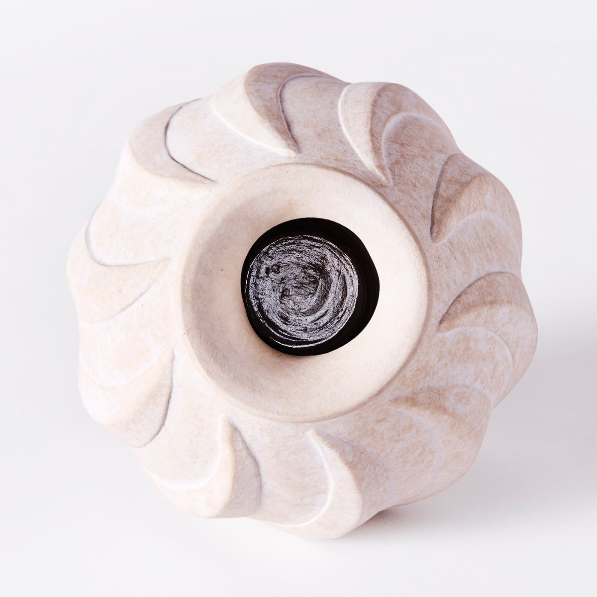 Dusty Deco | Swirl Vase White Small
