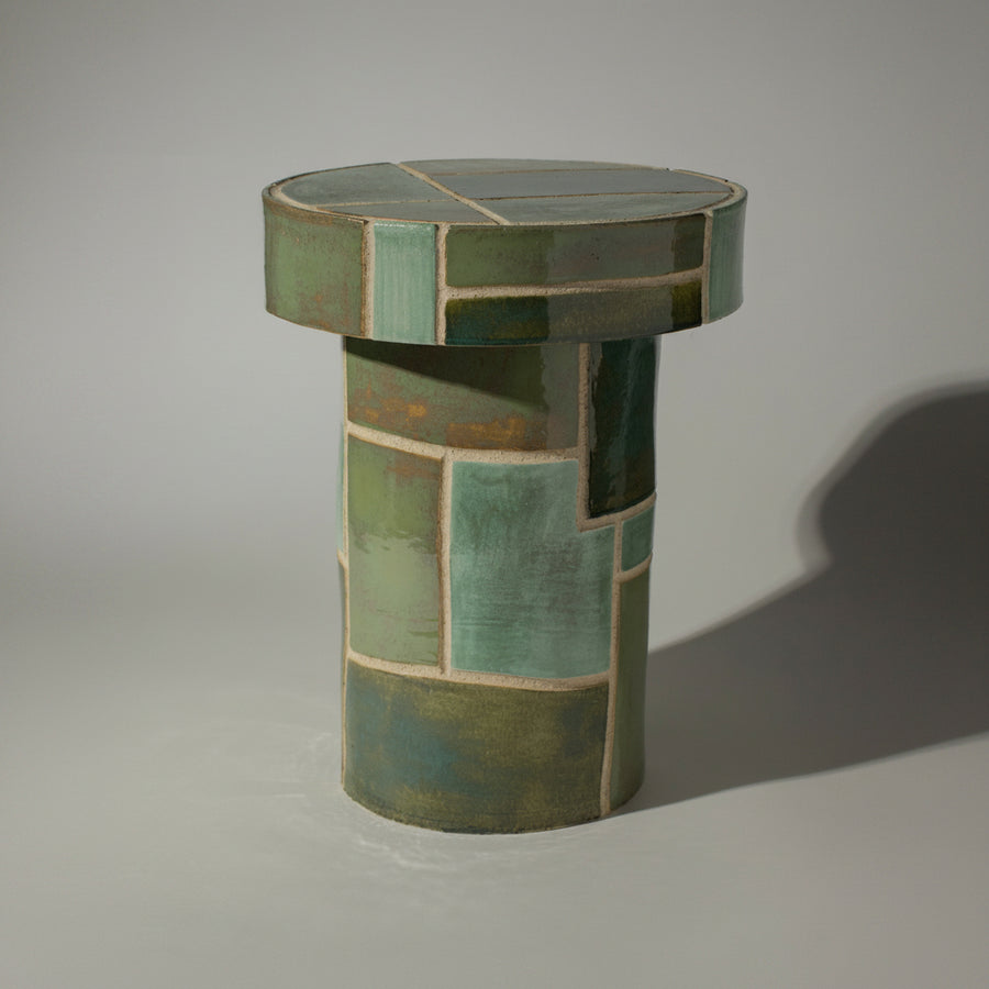 Streicher Goods | Patchwork Side Table - Green