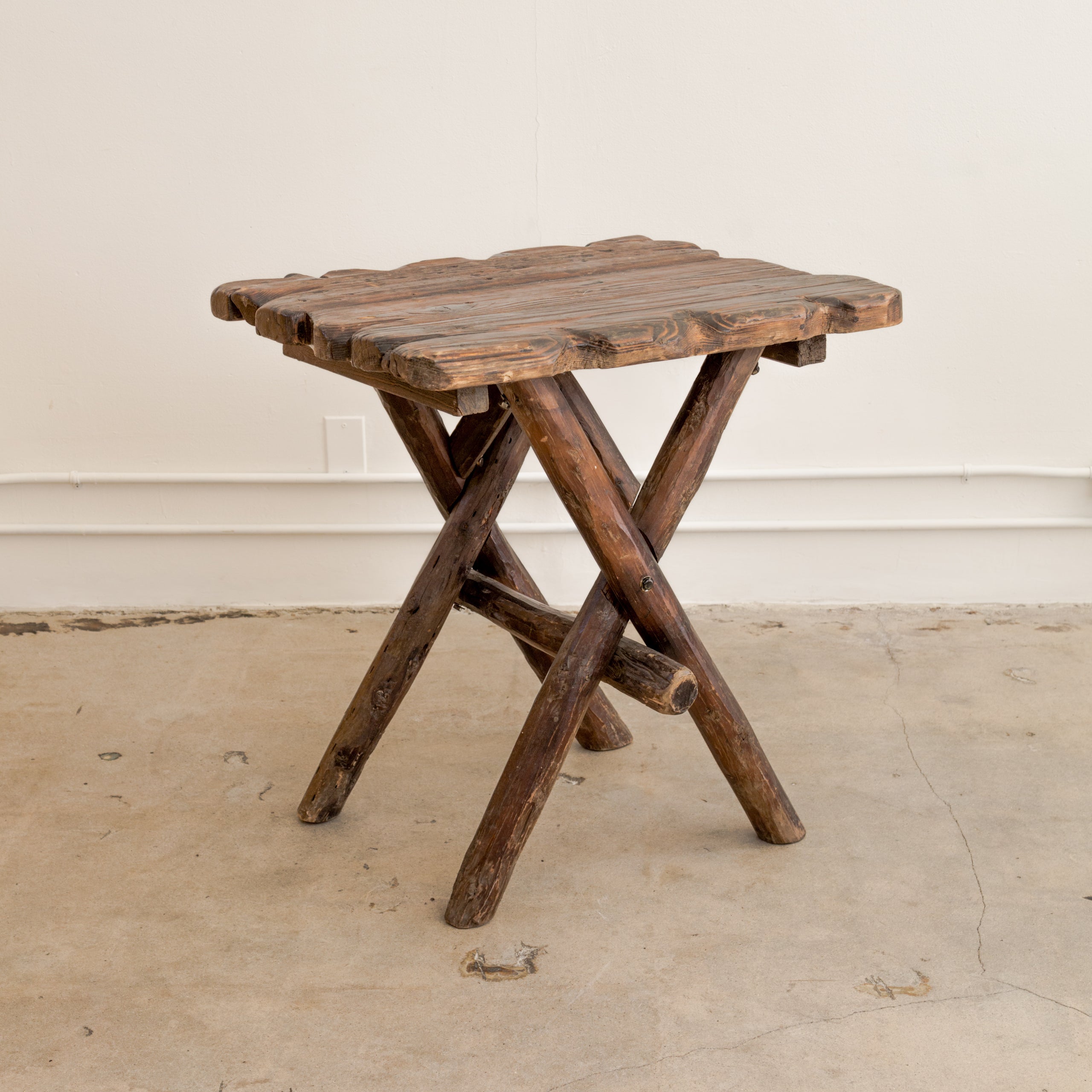 Rustic Moroccan X-Base Side Tables