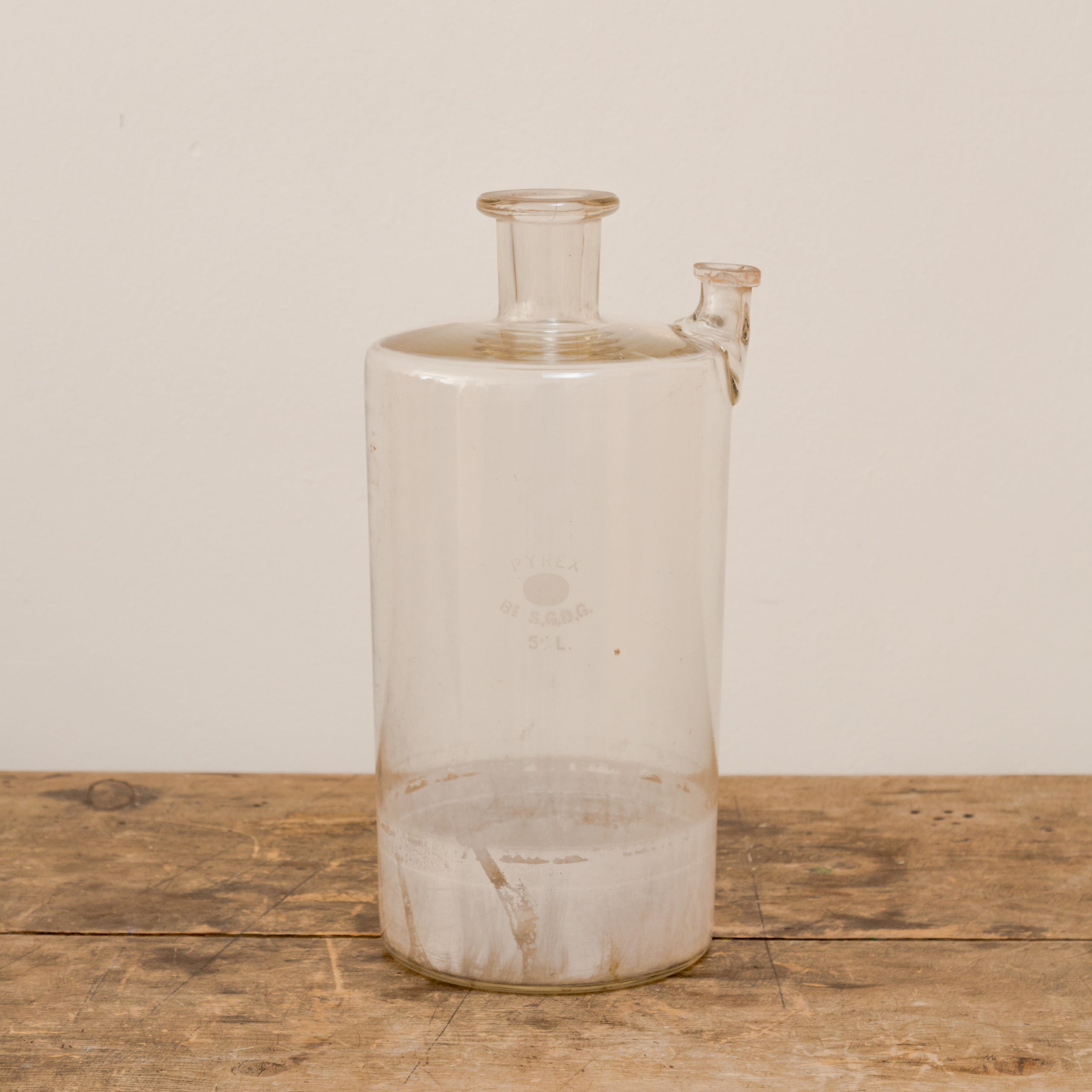 Vintage Lab Glass Beaker With Spout