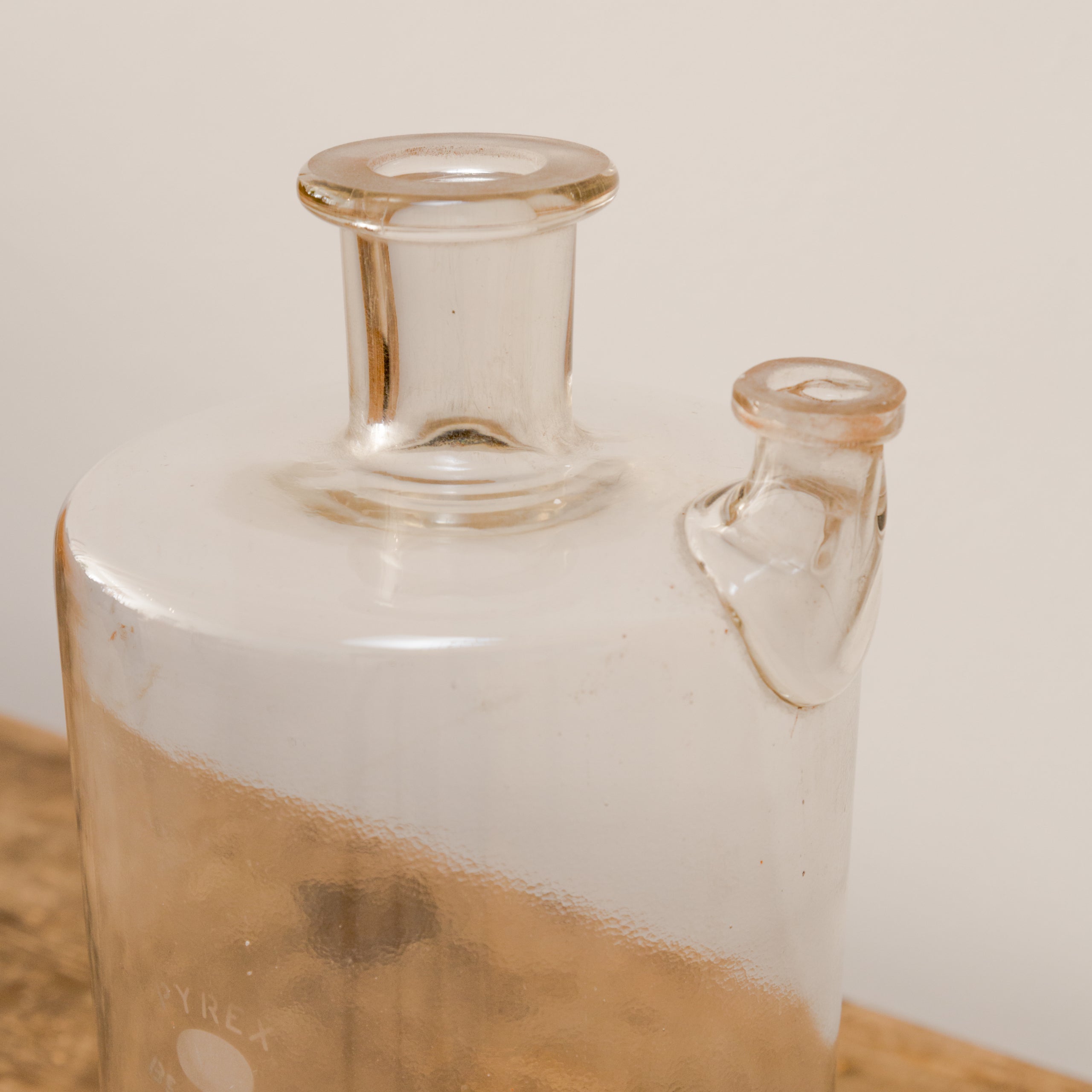 Vintage Lab Glass Beaker With Spout