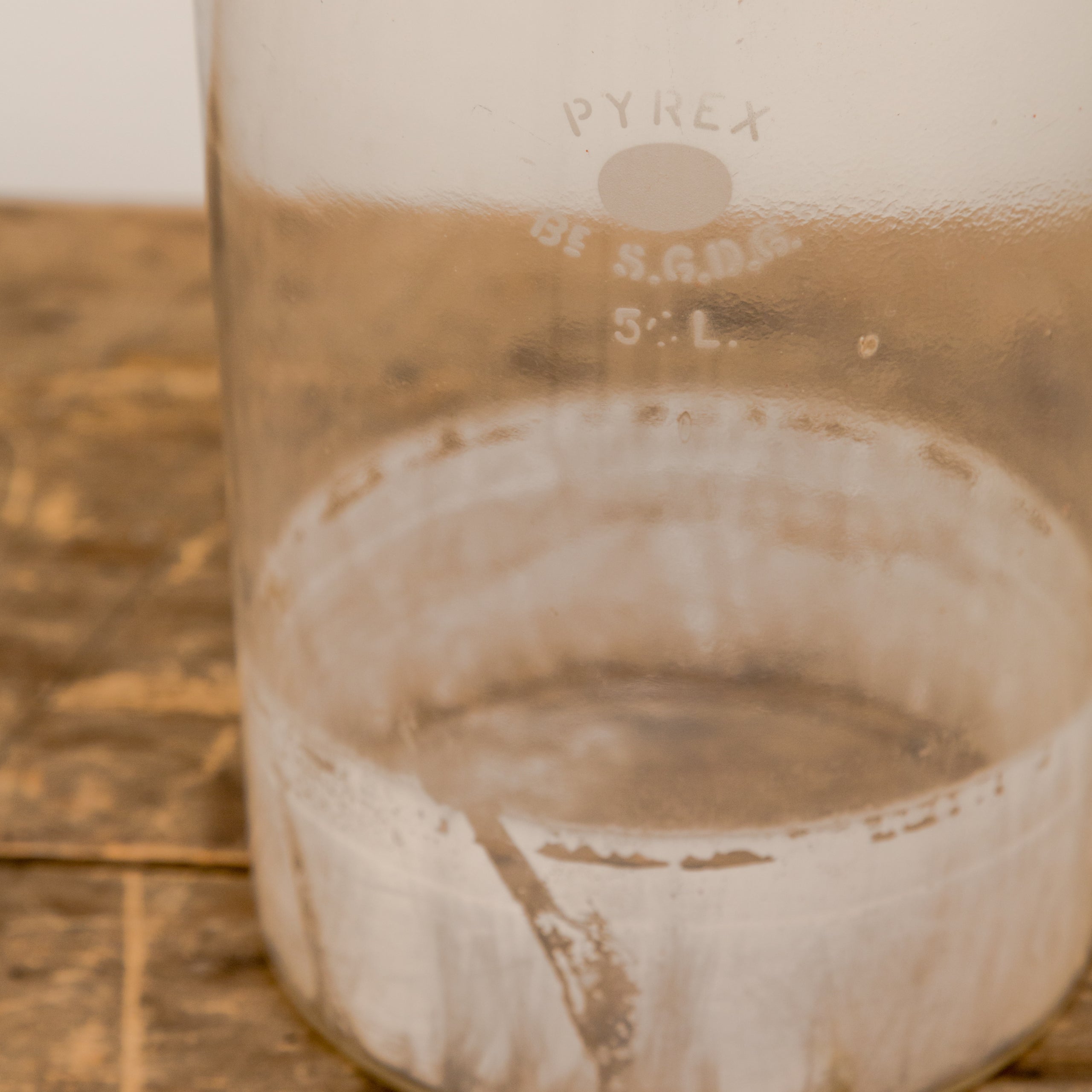 Vintage Lab Glass Beaker With Spout
