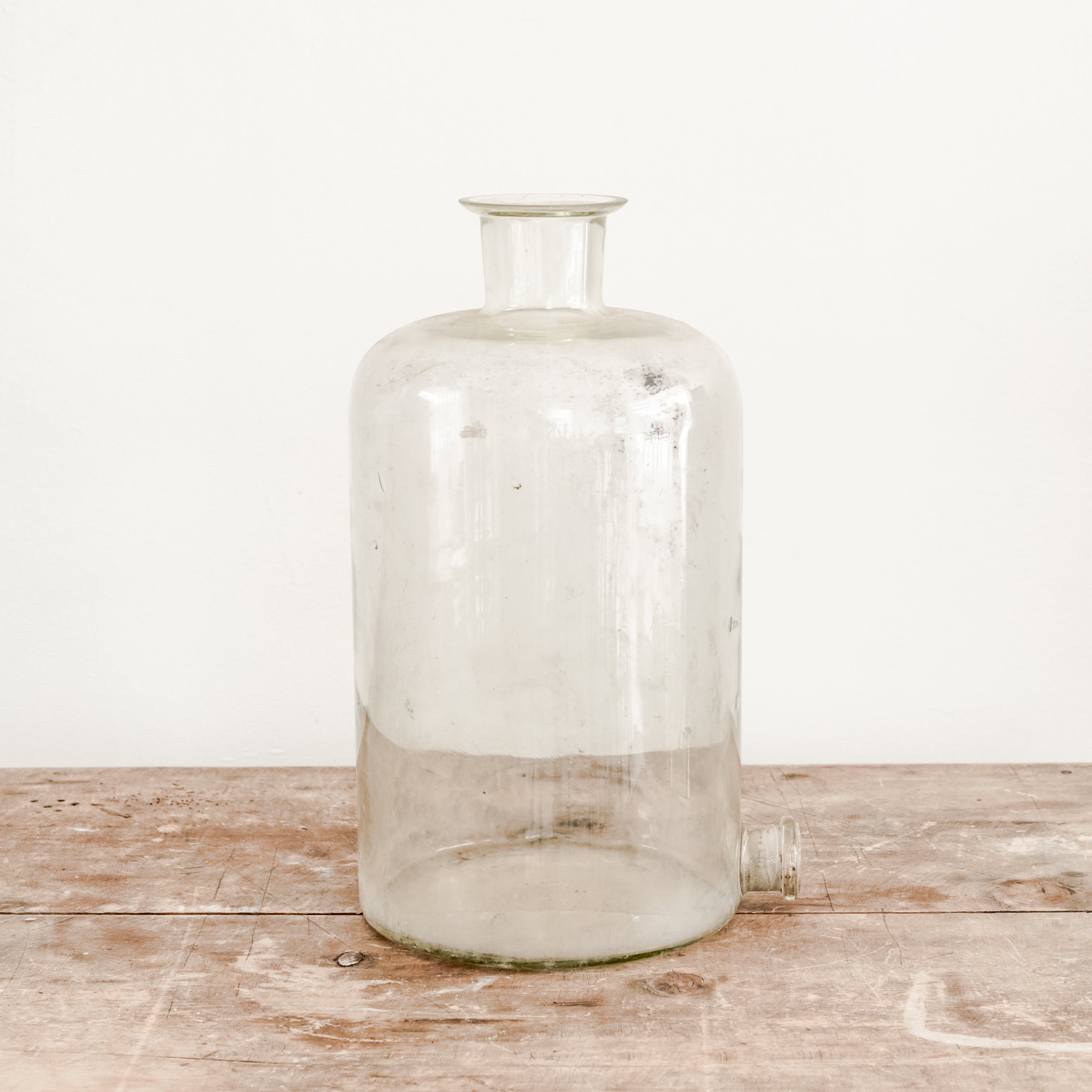 Vintage Lab Glass Bottle With Spout