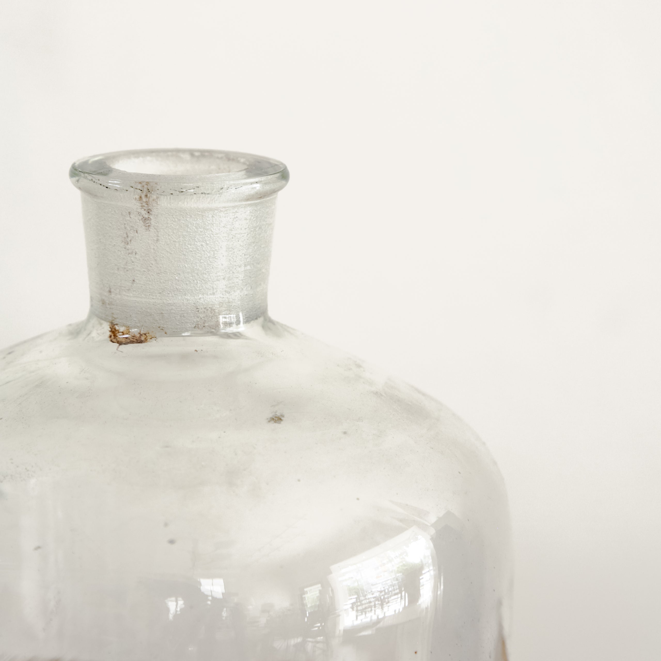Vintage Lab Glass Bottle With Spout