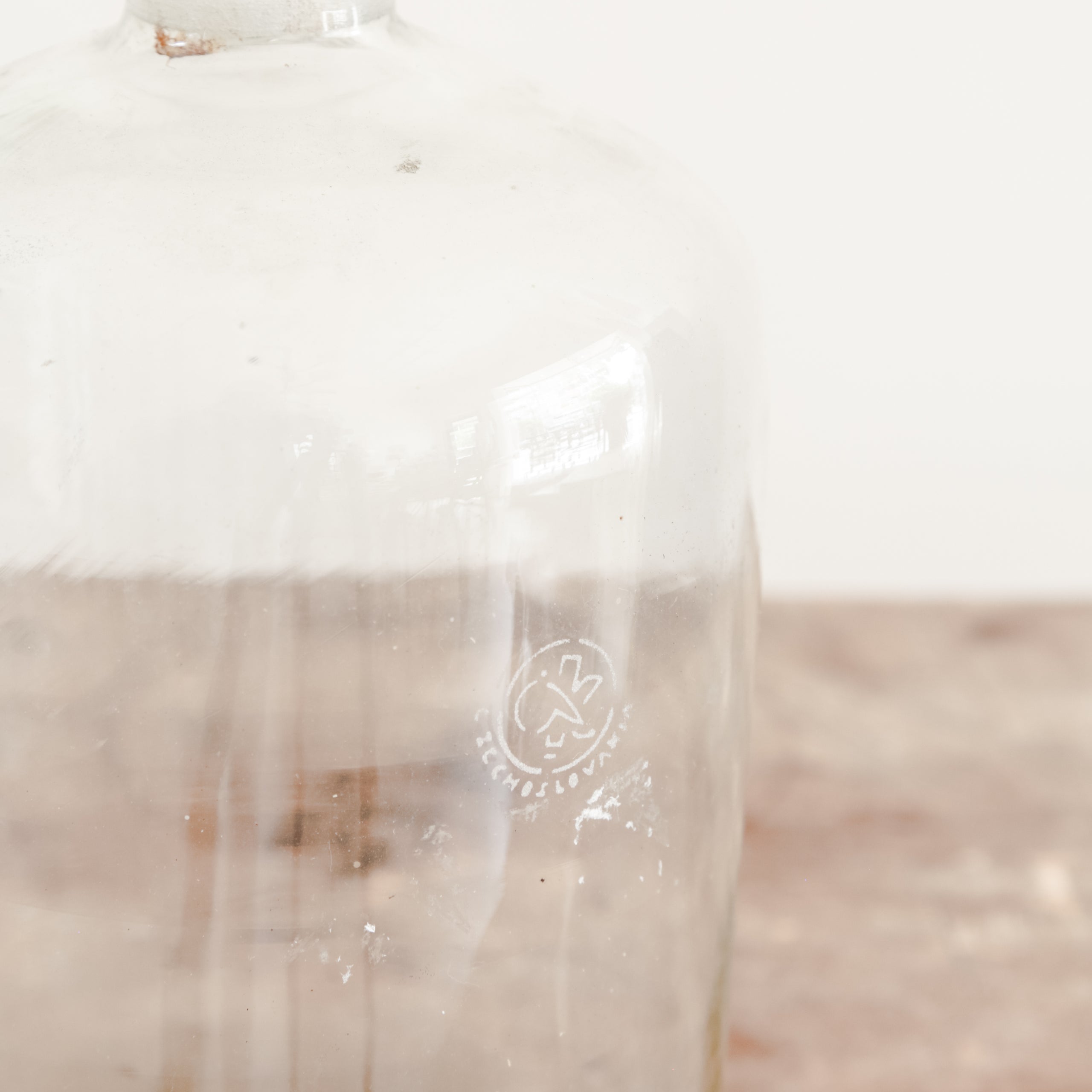Vintage Lab Glass Bottle With Spout