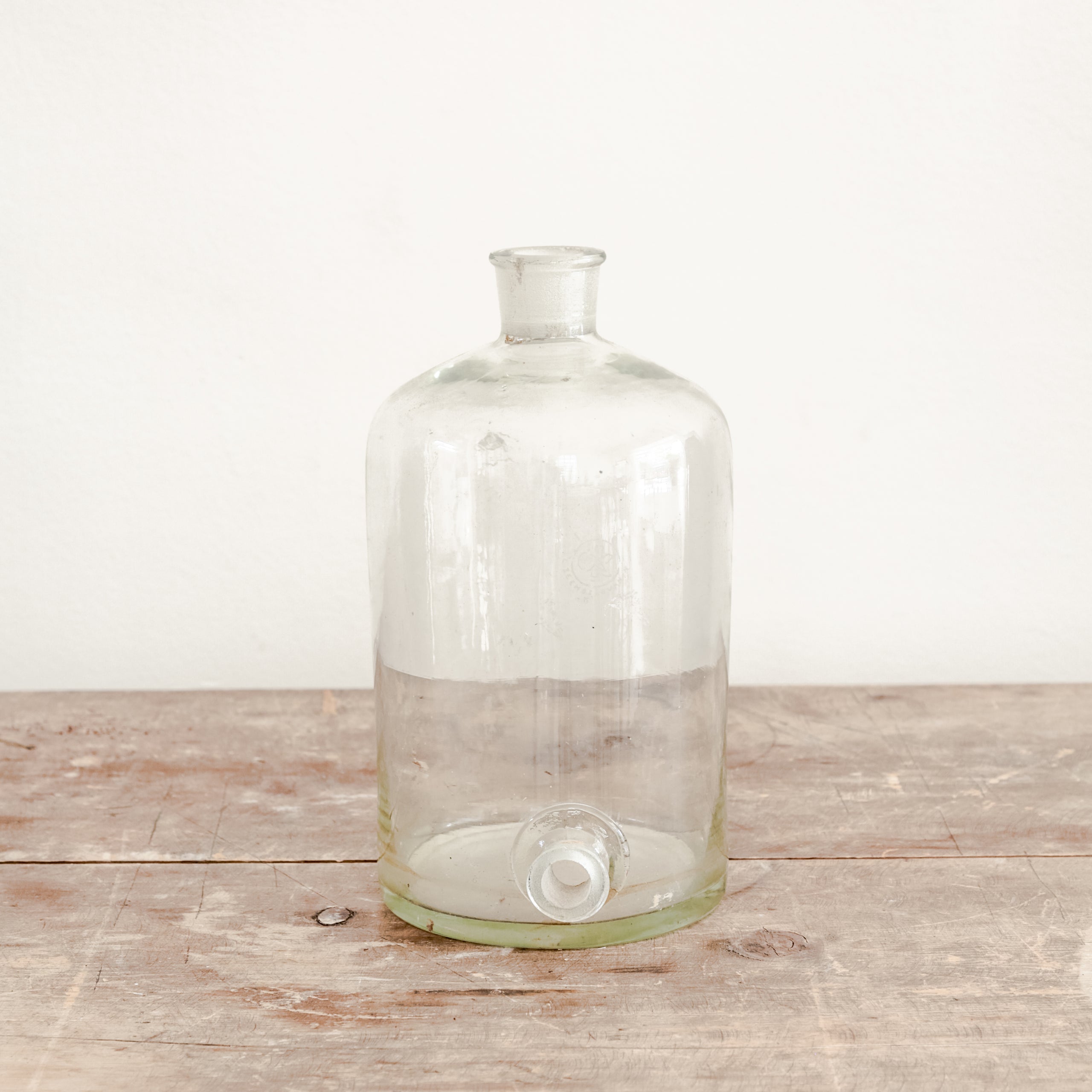 Vintage Lab Glass Bottle With Spout