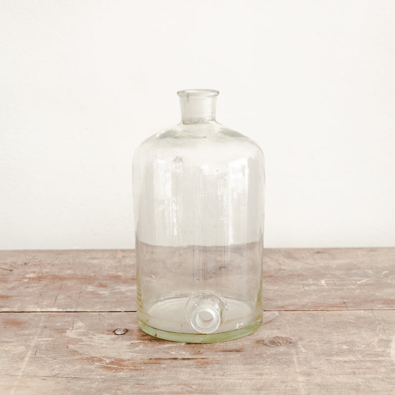 Vintage Lab Glass Bottle With Spout