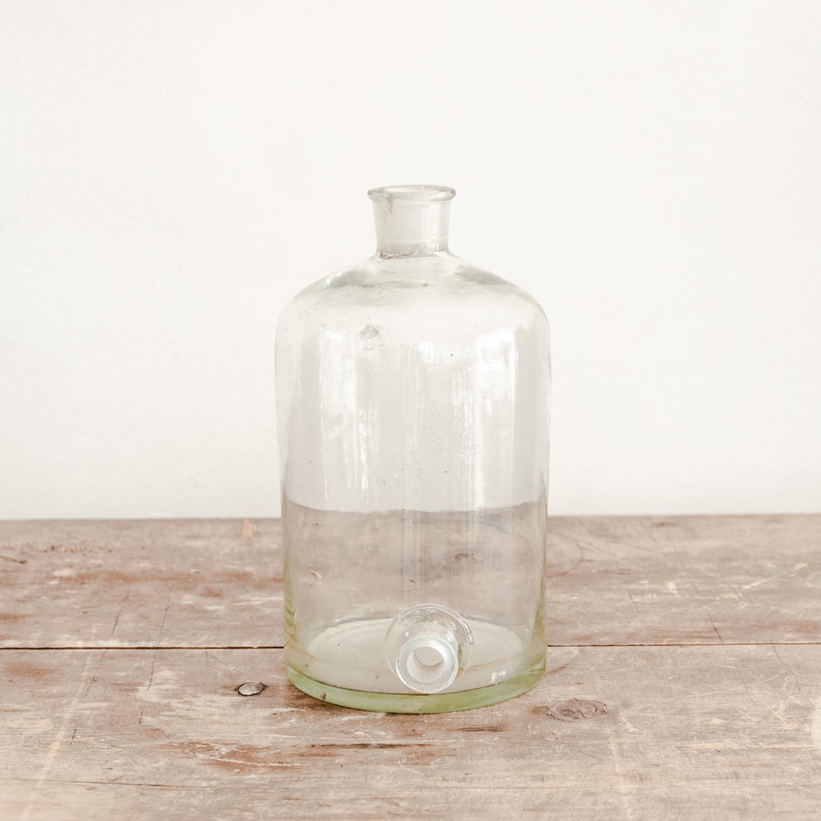 Vintage Lab Glass Bottle With Spout
