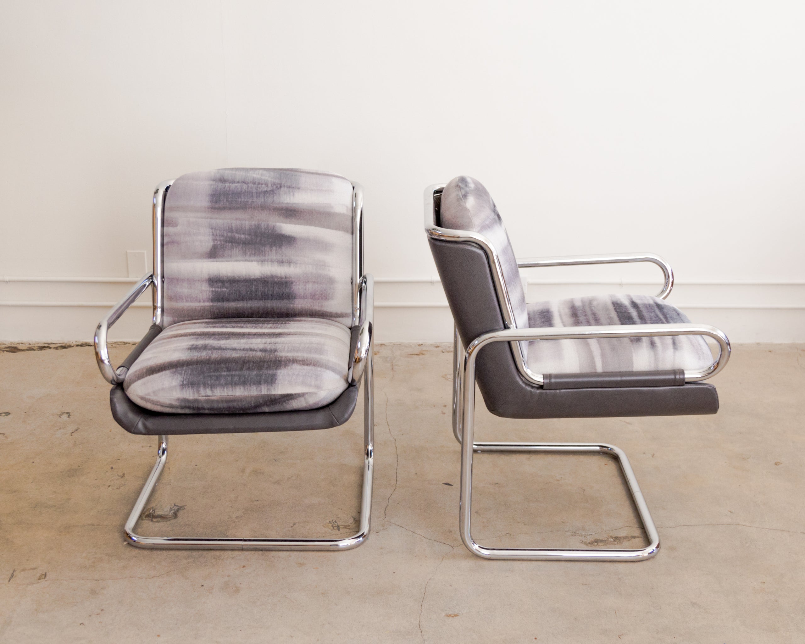 Mod Cantilevered Dining Armchairs