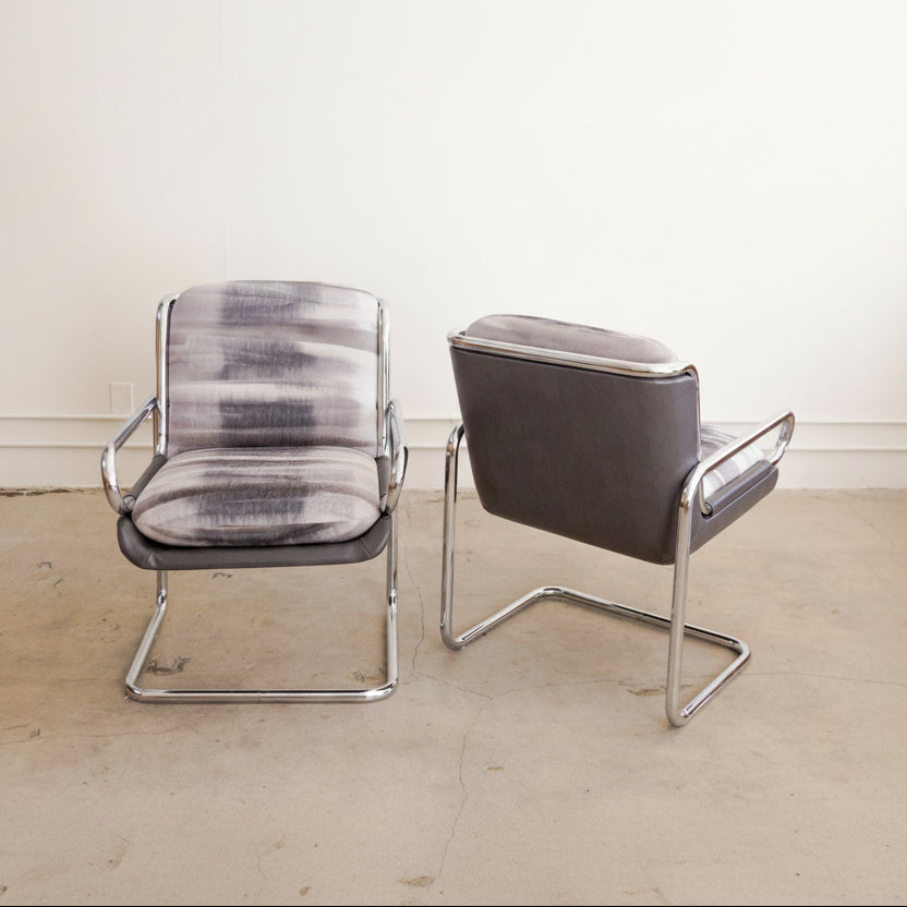 Mod Cantilevered Dining Armchairs