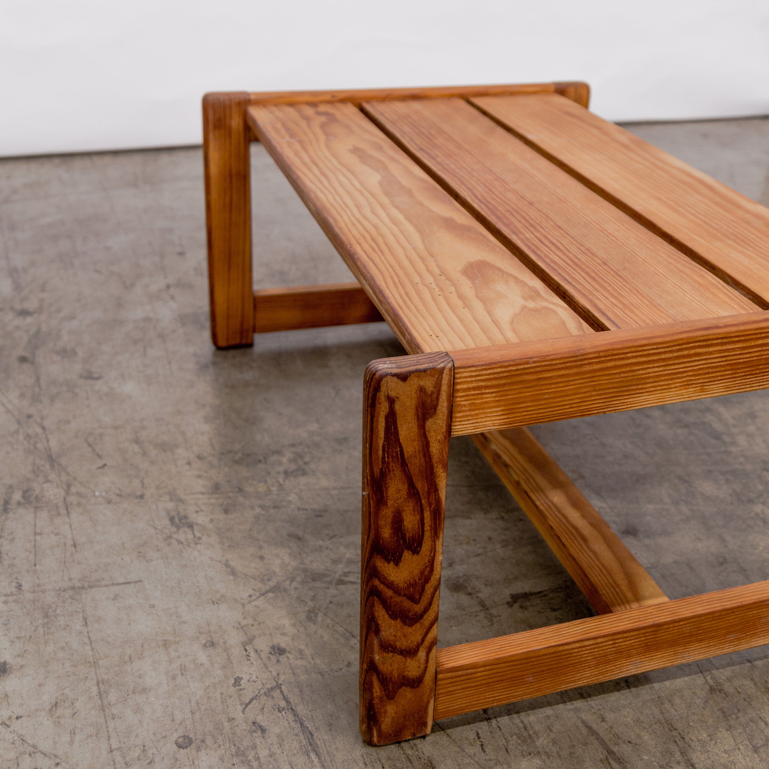 Baltic Pine Plank Top Cocktail Table