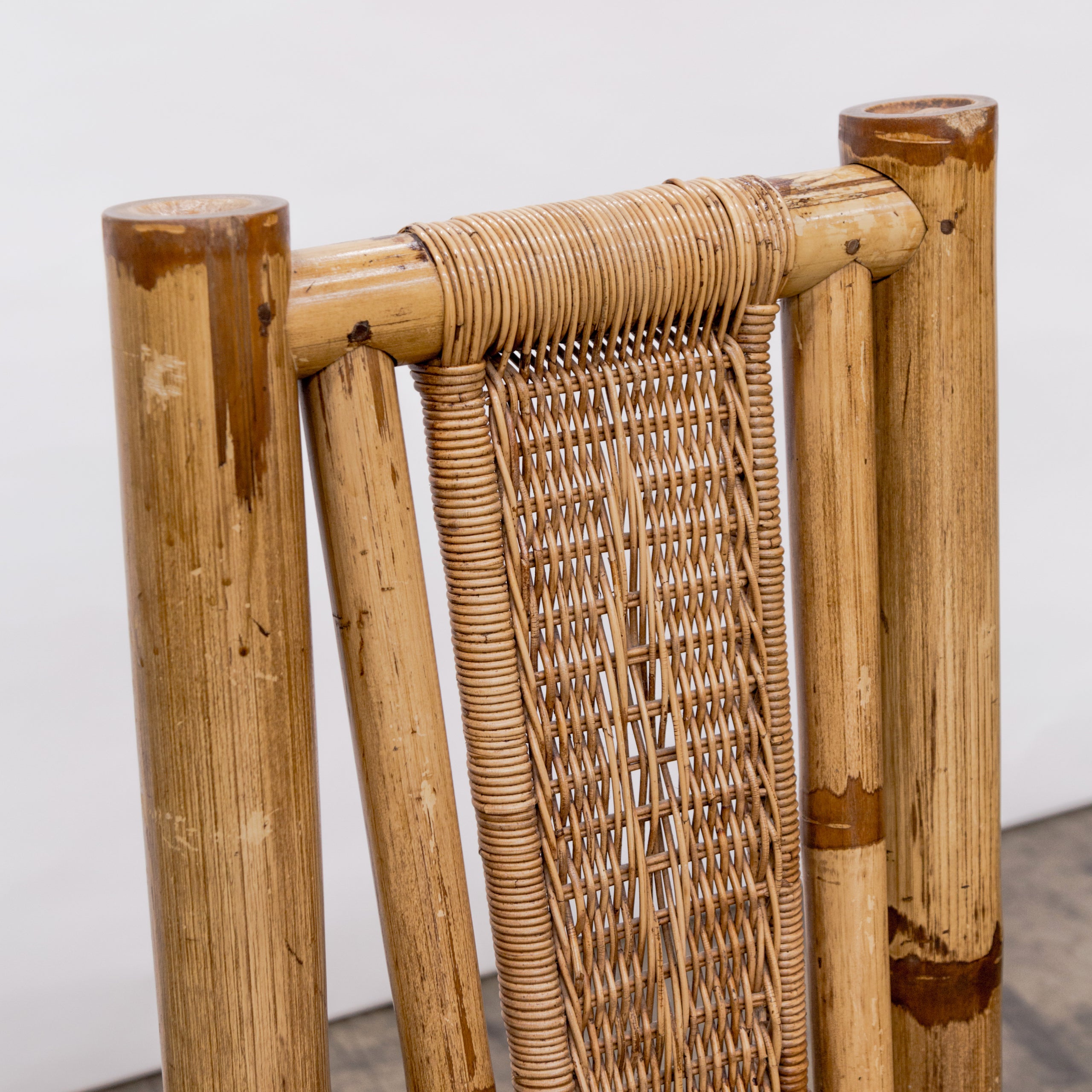 Audoux Minet Style | Primitive Chic Bamboo Side Chairs