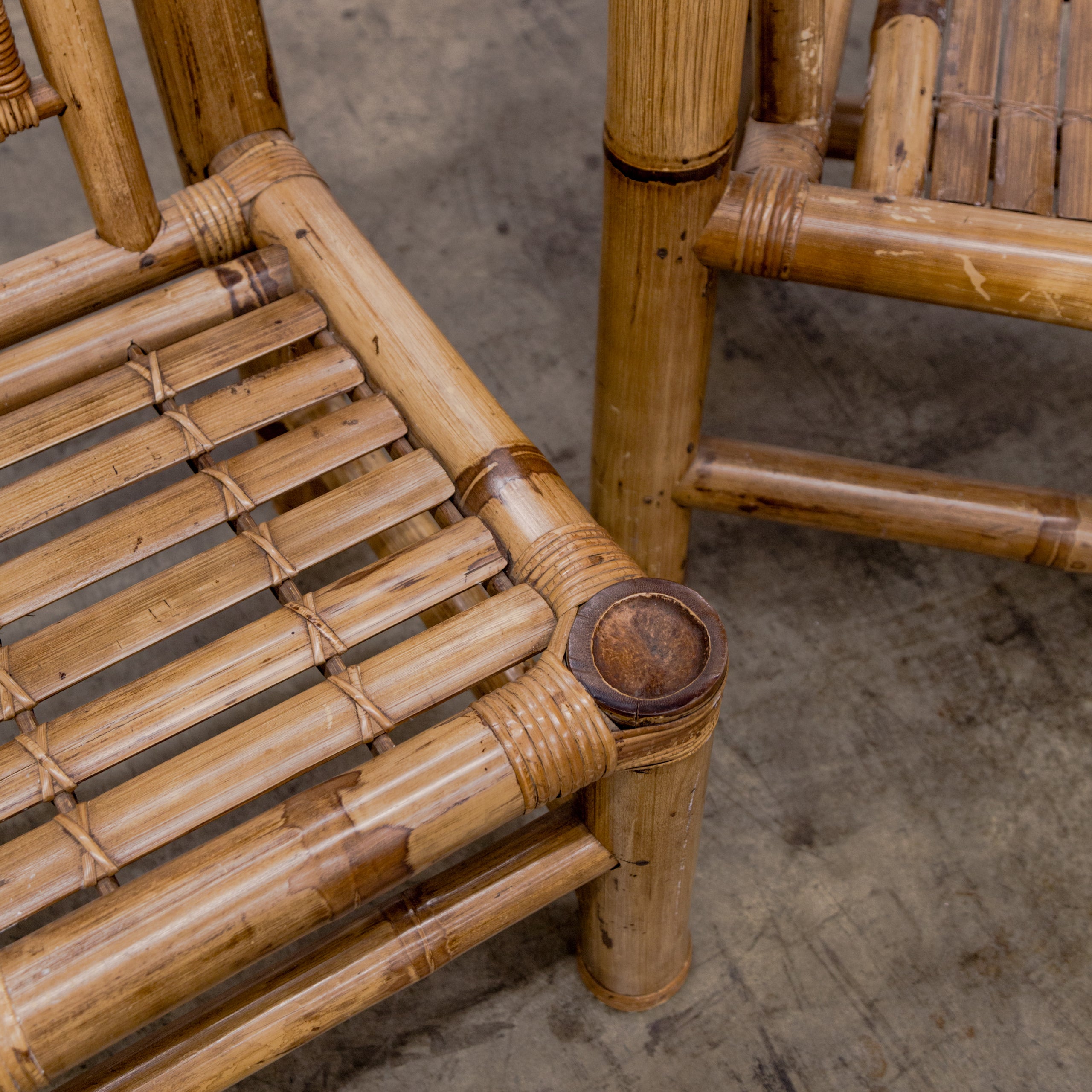Audoux Minet Style | Primitive Chic Bamboo Side Chairs