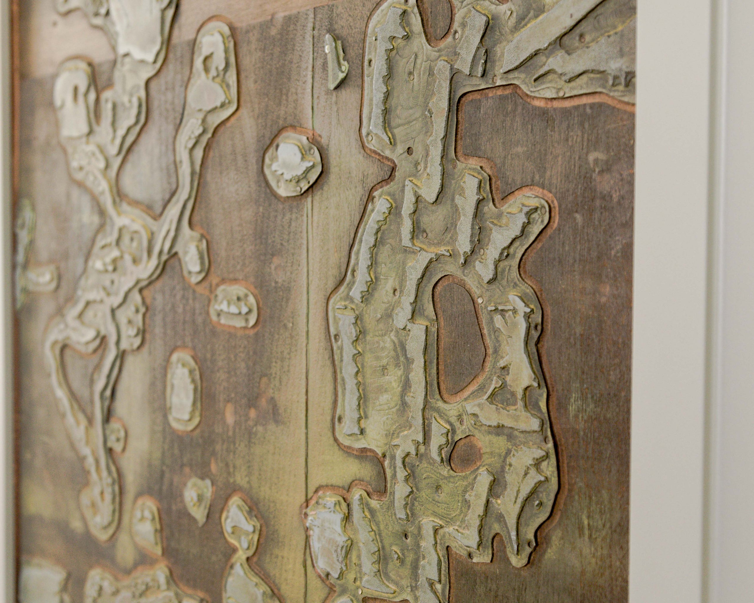 Topographical Print Block