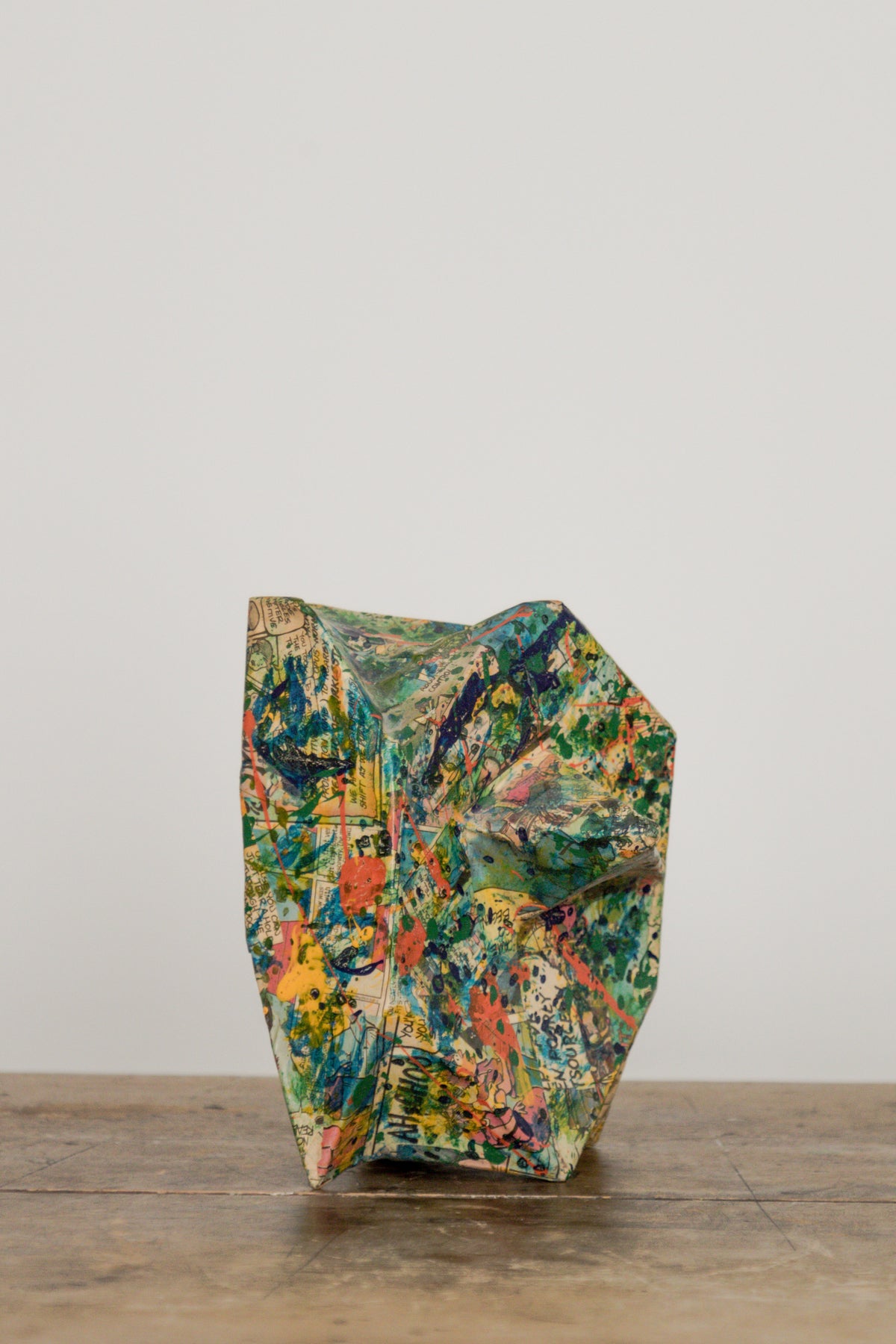 Abstract Comic Strip Papier-Mâché Sculpture