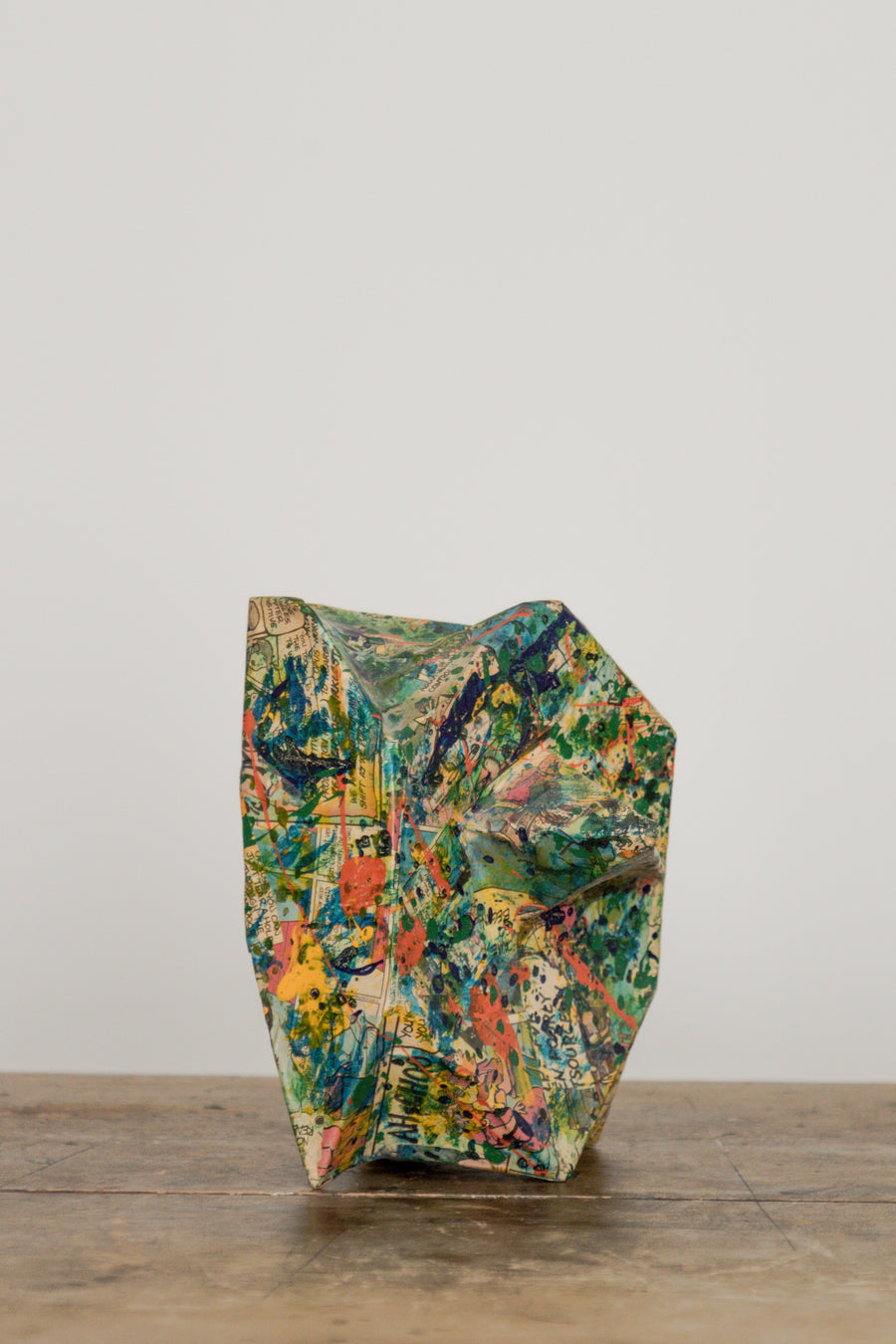 Abstract Comic Strip Papier-Mâché Sculpture