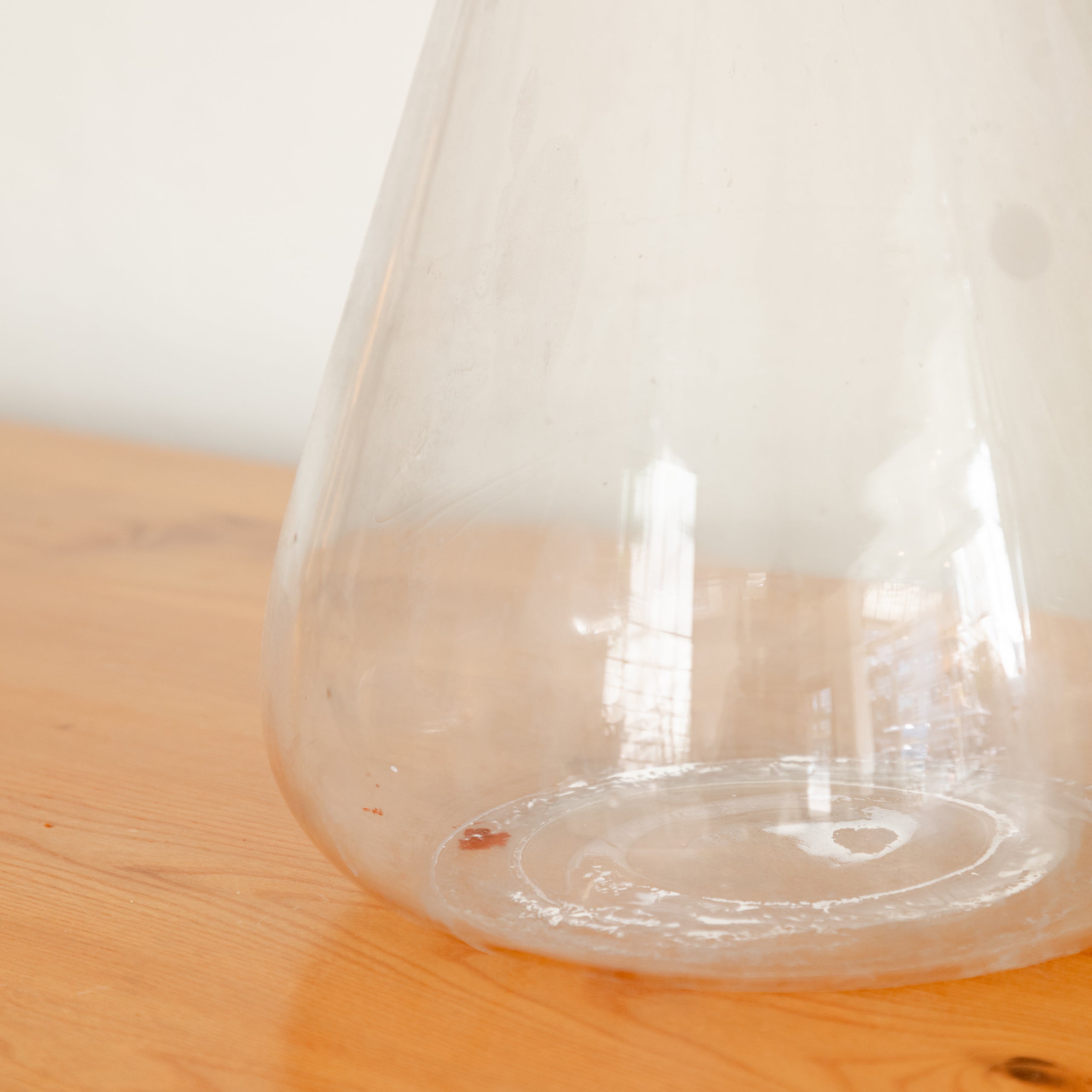 Tall Vintage Conical Lab Glass Vessel