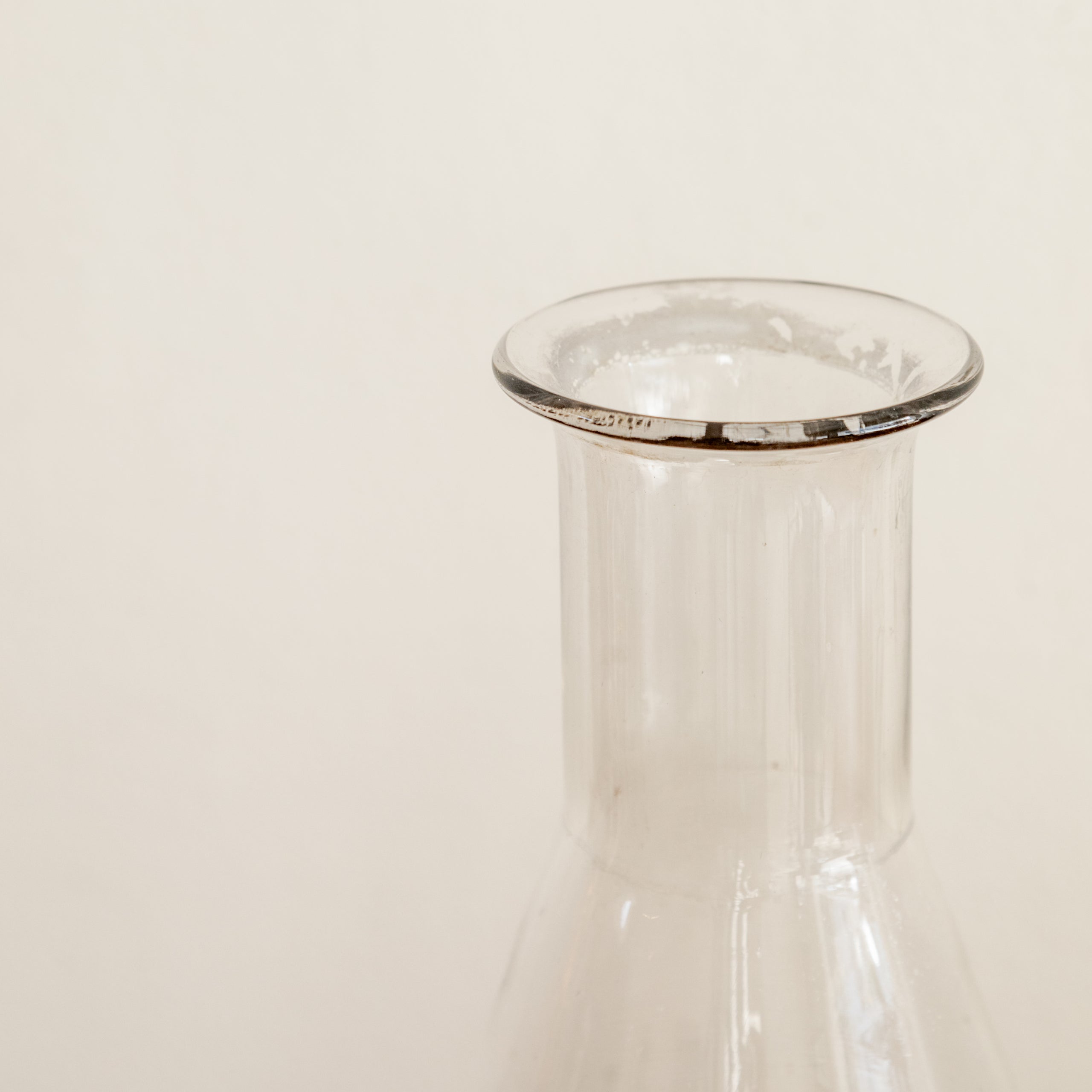 Tall Vintage Conical Lab Glass Vessel