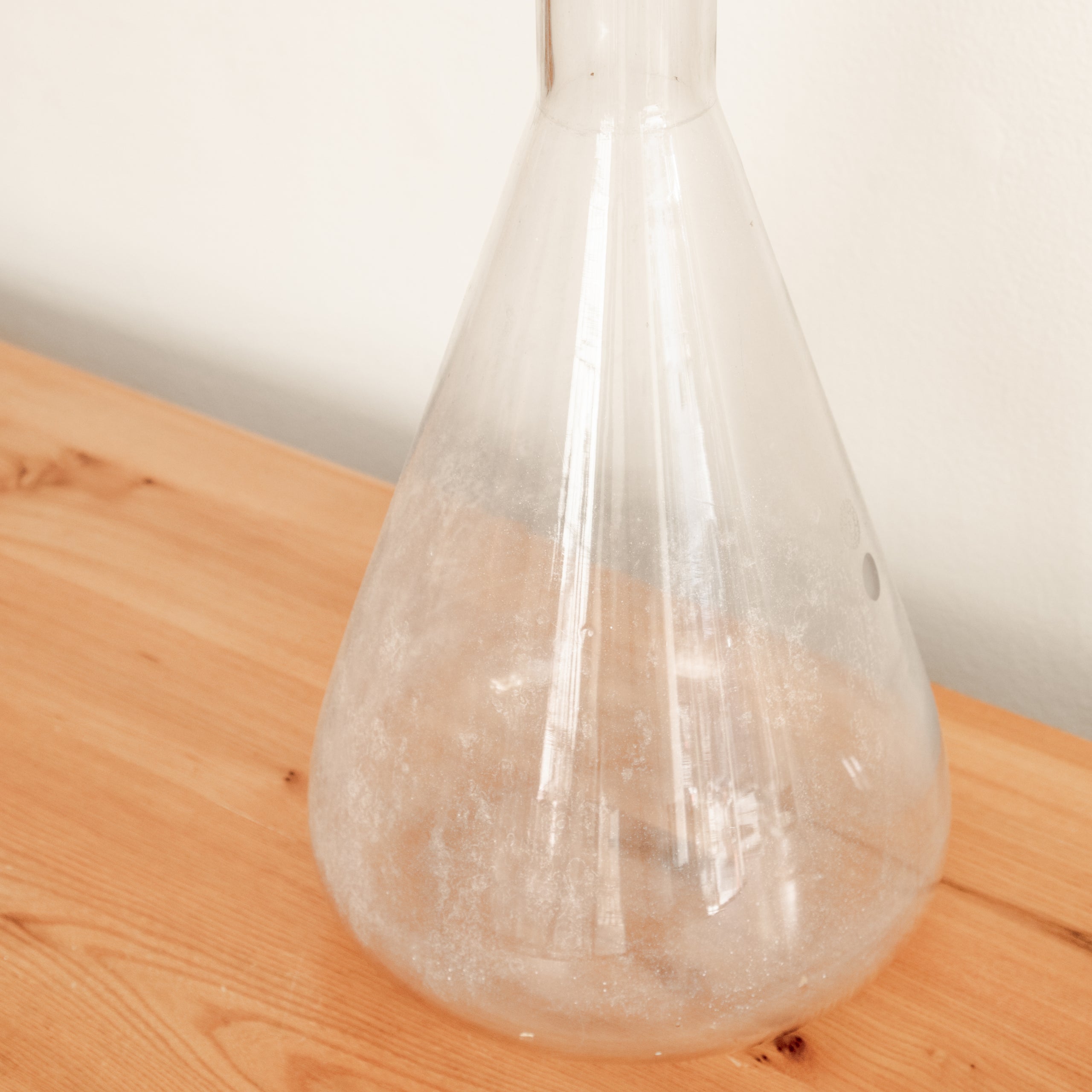Tall Vintage Conical Lab Glass Vessel