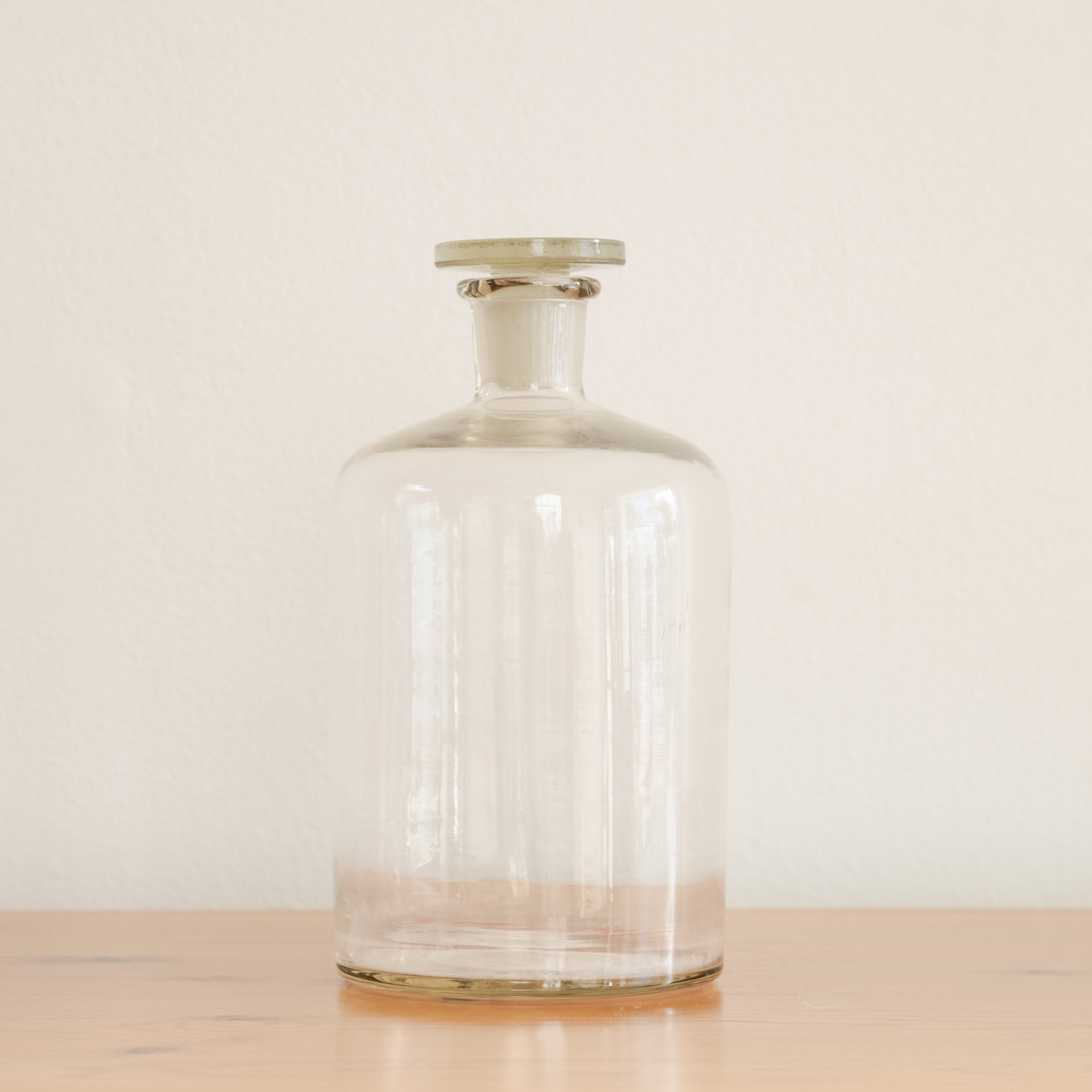 Vintage Lab Glass Bottle With Stopper