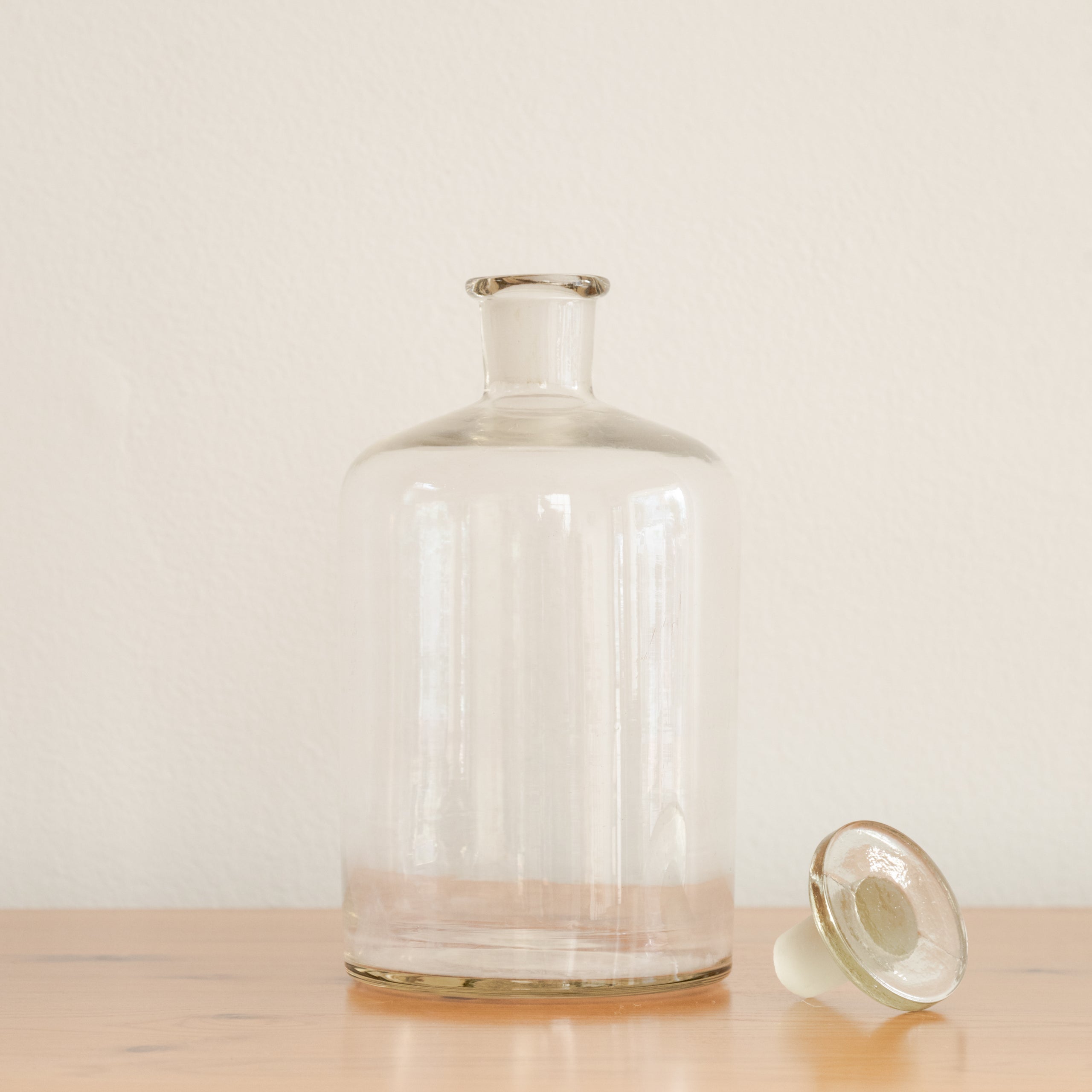 Vintage Lab Glass Bottle With Stopper