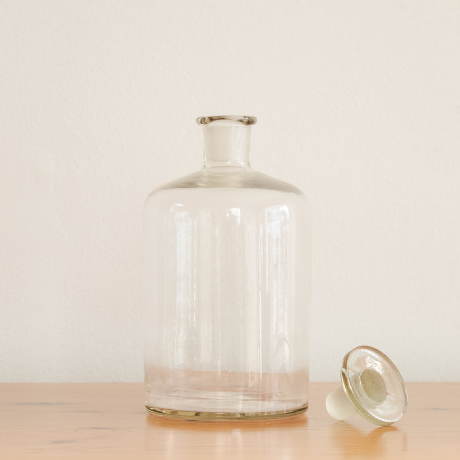 Vintage Lab Glass Bottle With Stopper