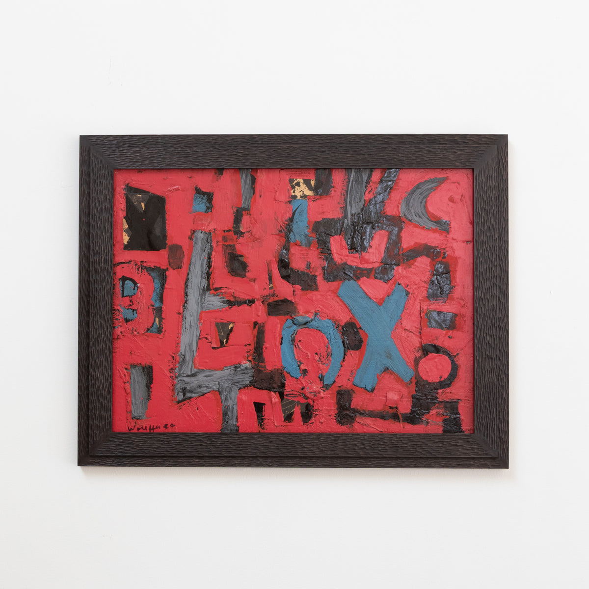 Emerson Woelffer | Untitled Oil + Mixed Media On Masonite