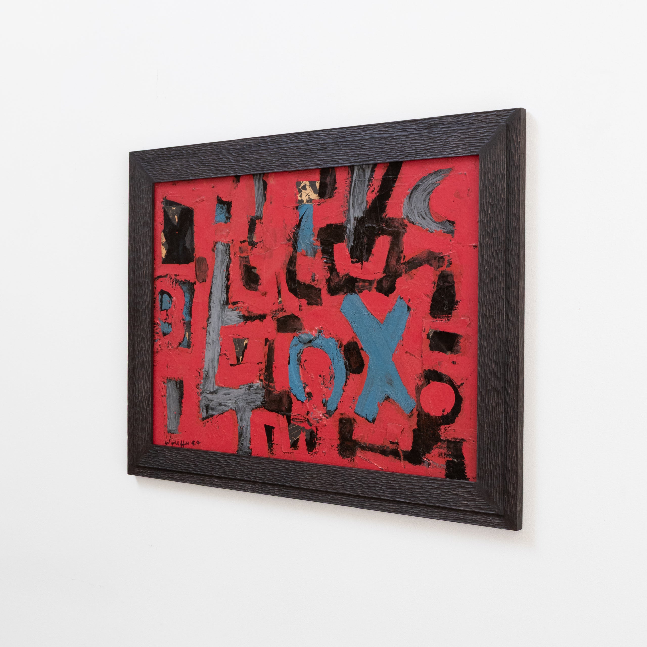 Emerson Woelffer | Untitled Oil + Mixed Media On Masonite
