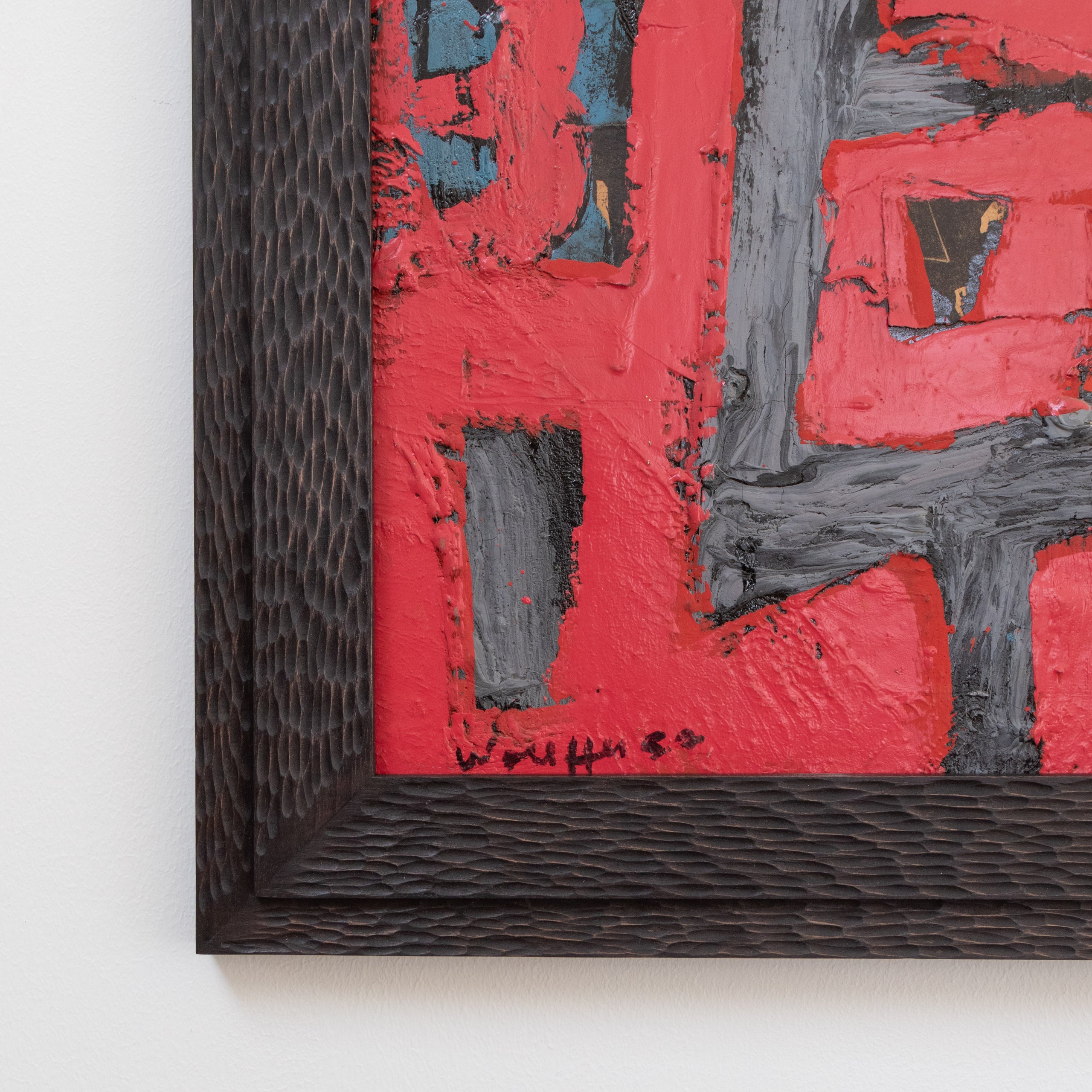 Emerson Woelffer | Untitled Oil + Mixed Media On Masonite