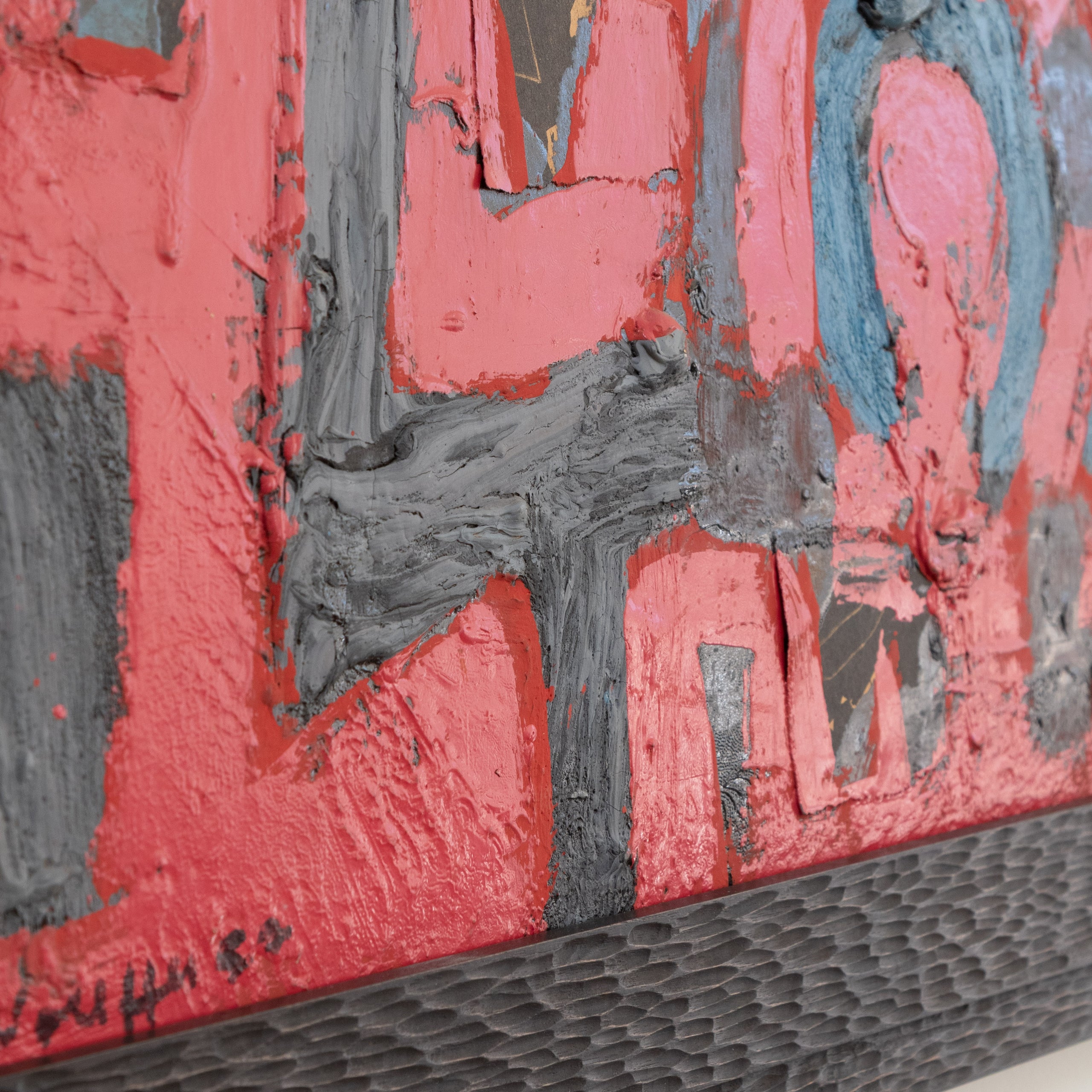 Emerson Woelffer | Untitled Oil + Mixed Media On Masonite