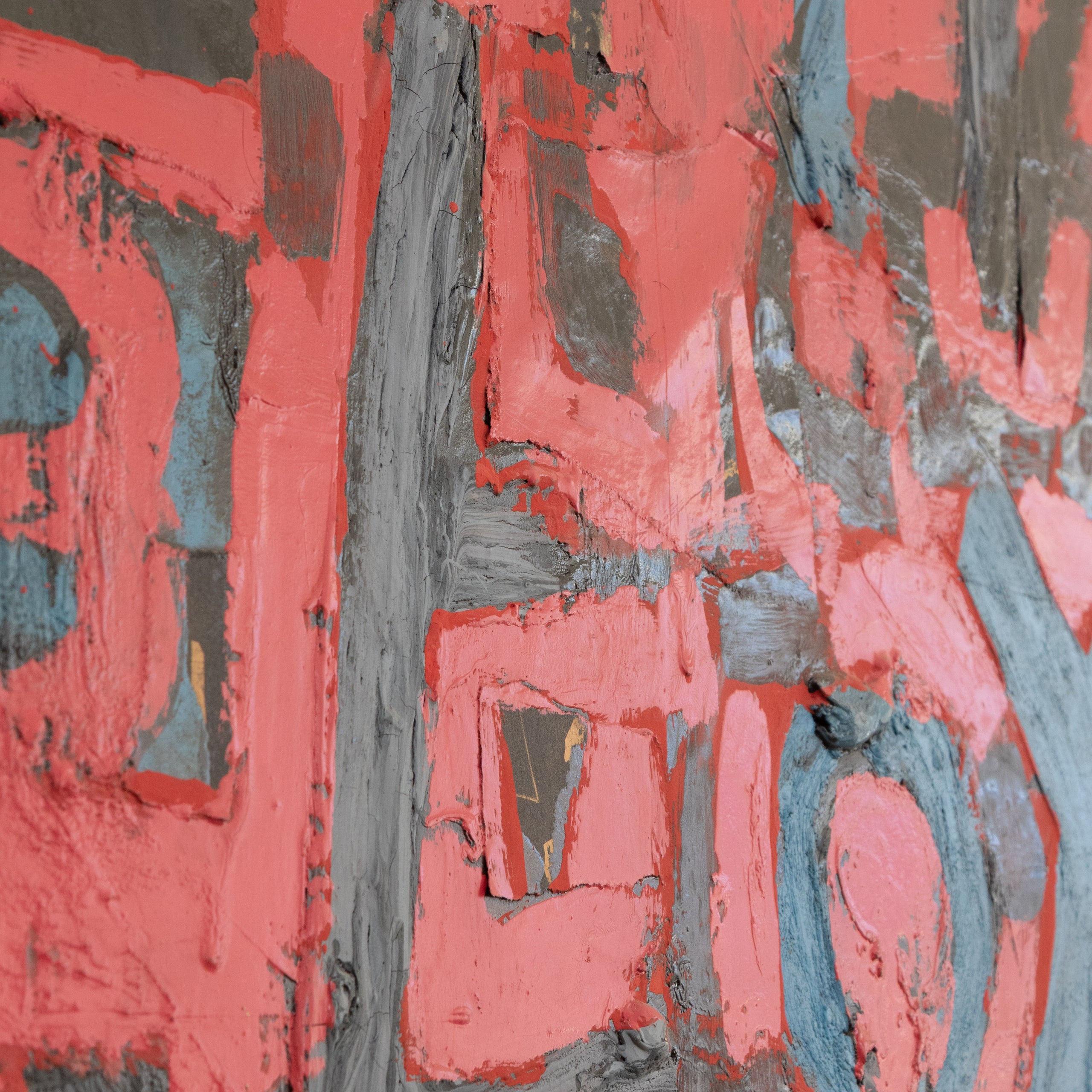 Emerson Woelffer | Untitled Oil + Mixed Media On Masonite