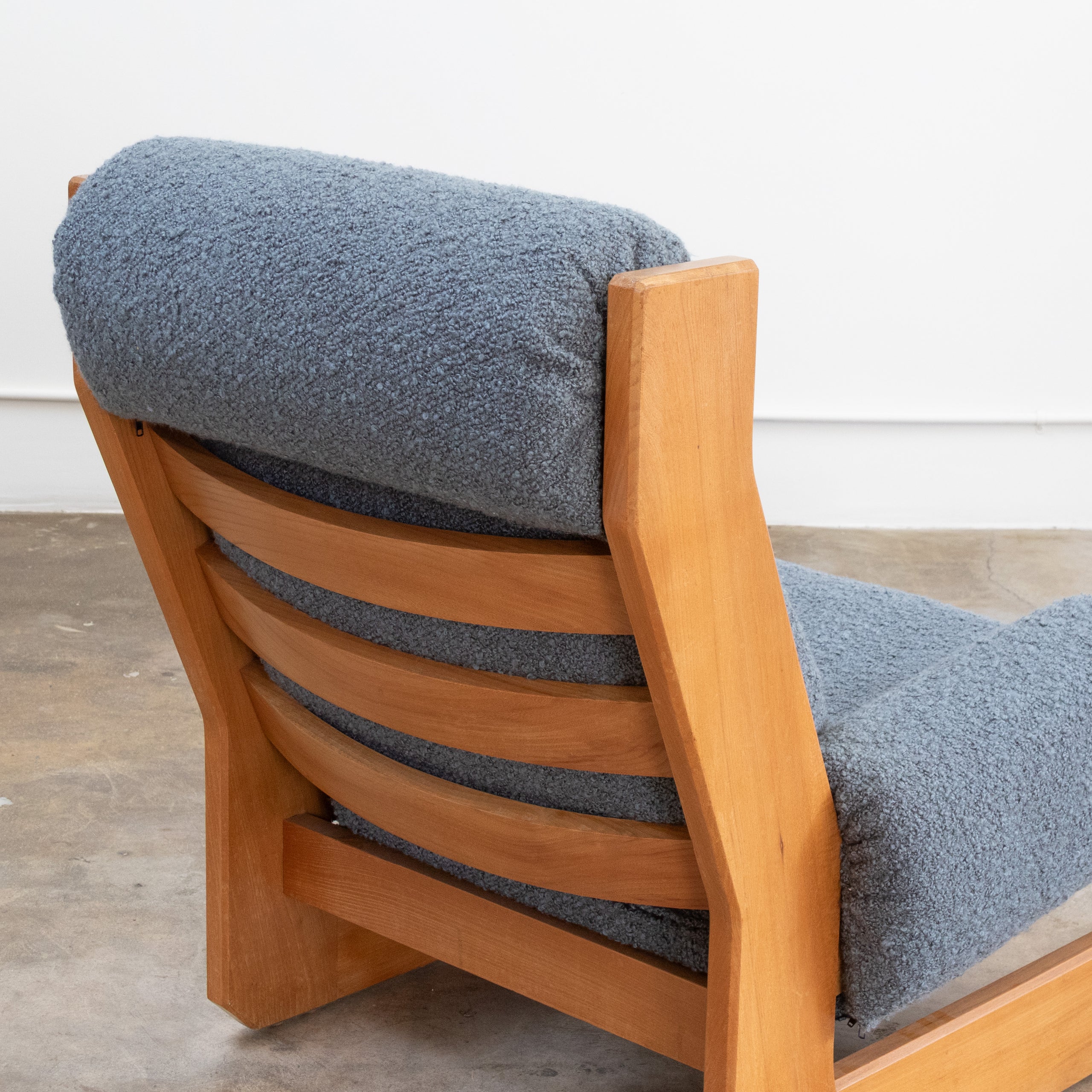 Maison Regain | Brutalist Elm + Shearling Lounge Chairs