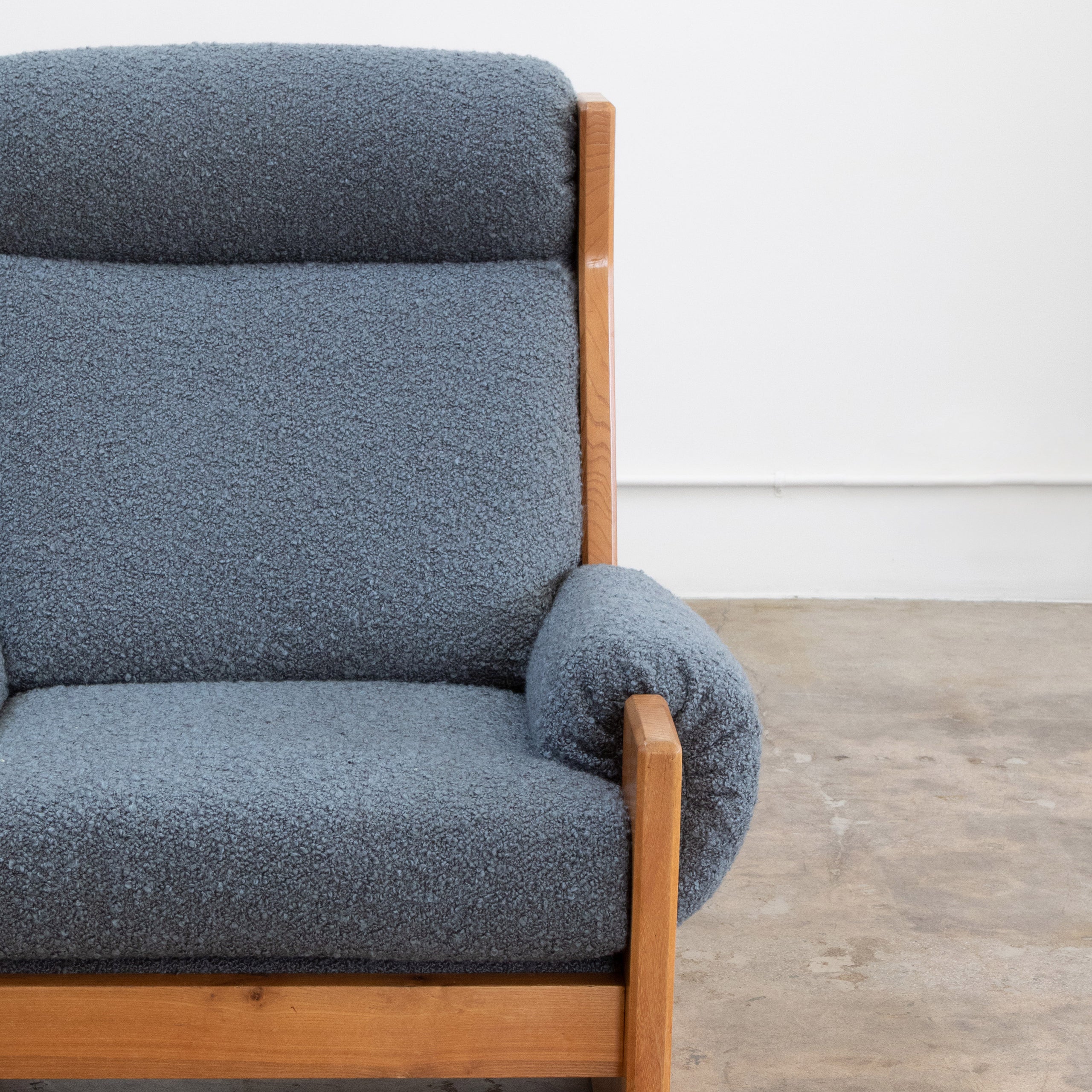 Maison Regain | Brutalist Elm + Shearling Lounge Chairs