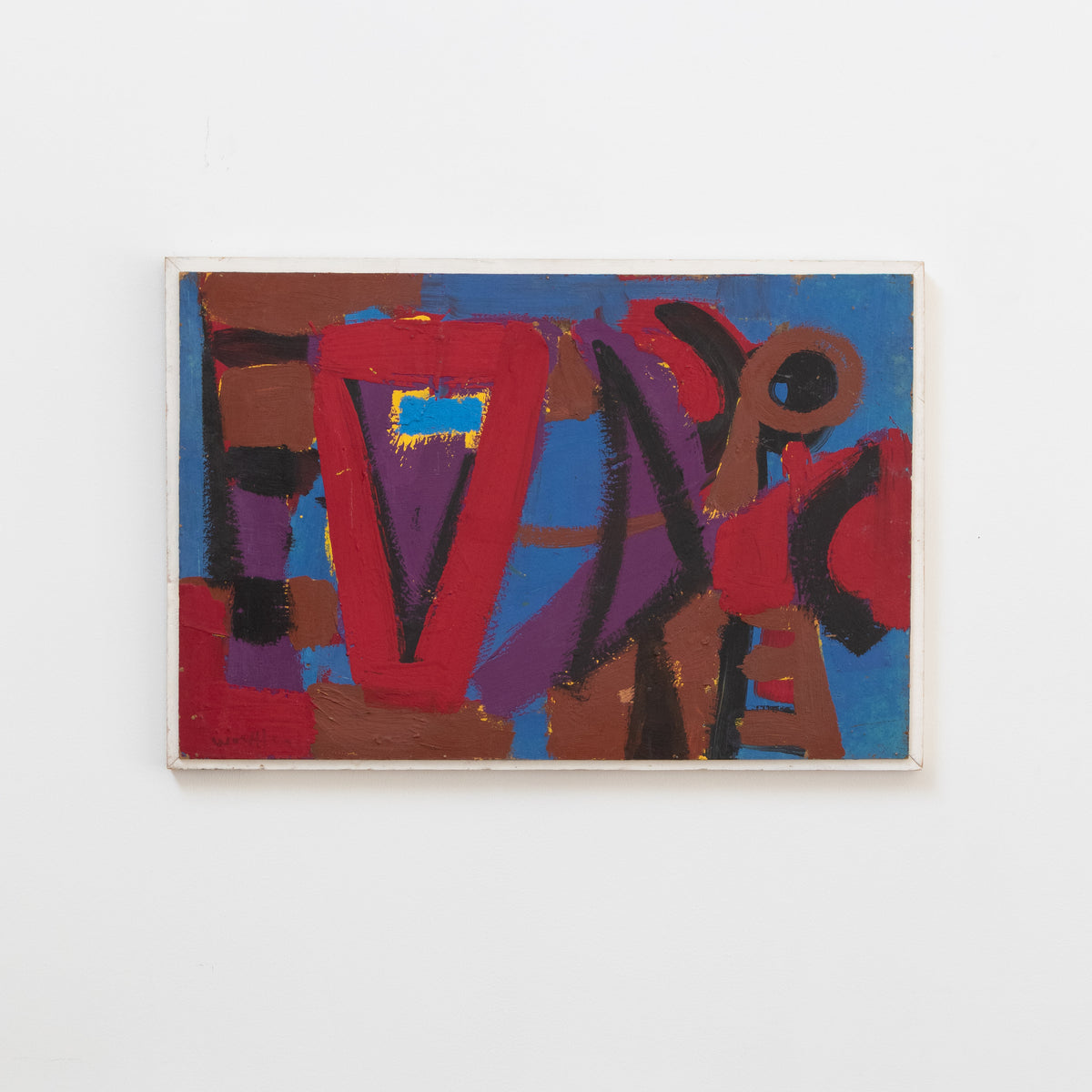 Emerson Woelffer | 'The Open Secret' Oil On Masonite