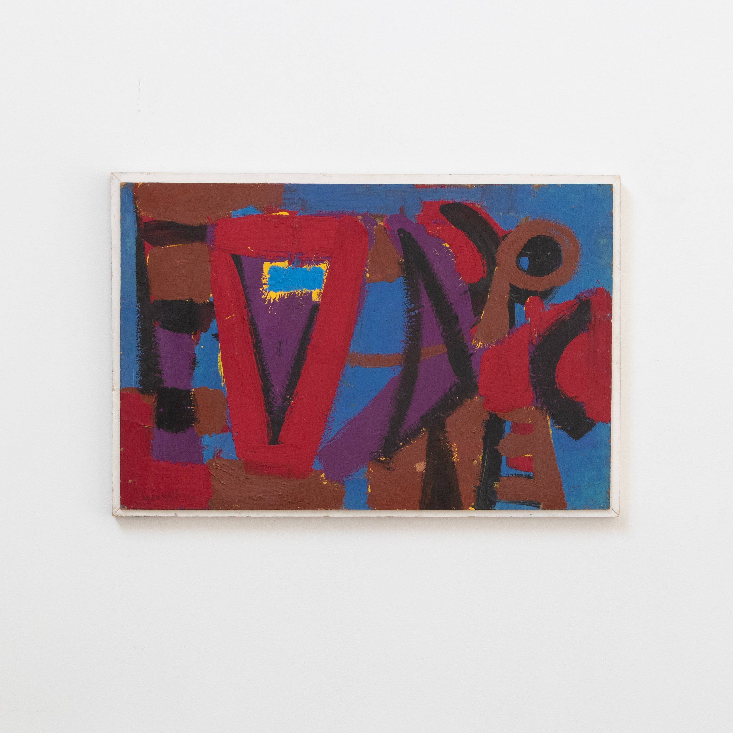 Emerson Woelffer | 'The Open Secret' Oil On Masonite