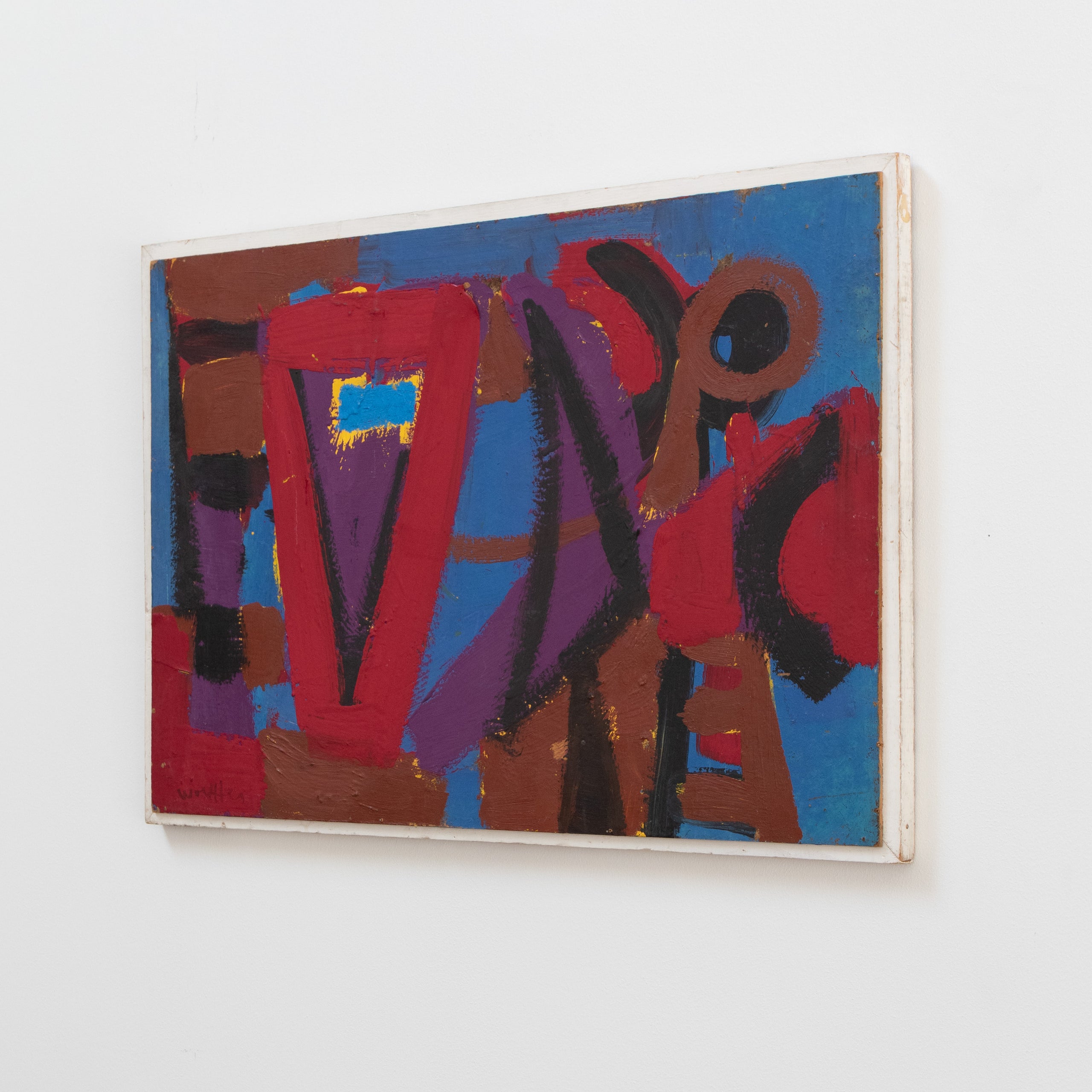 Emerson Woelffer | 'The Open Secret' Oil On Masonite