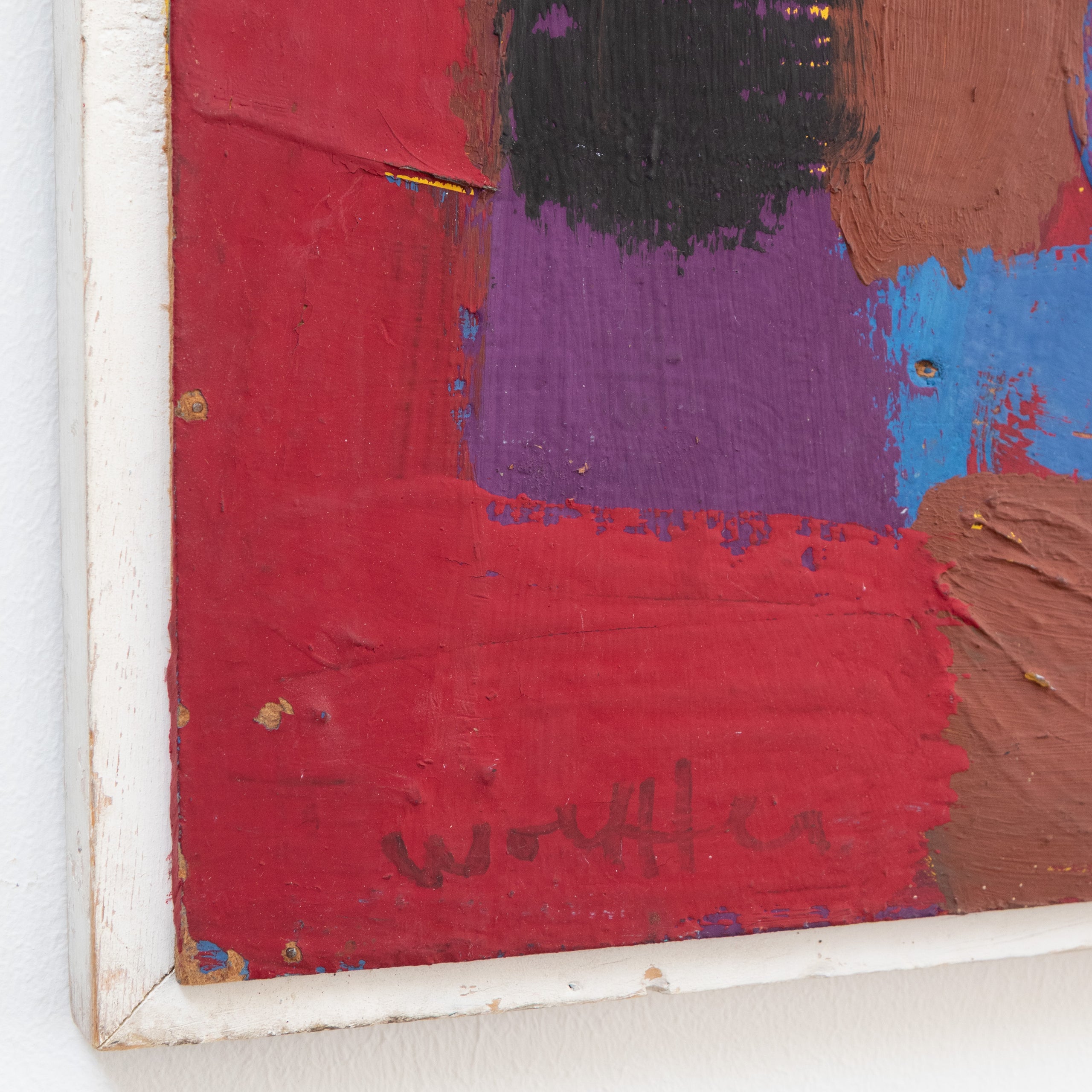 Emerson Woelffer | 'The Open Secret' Oil On Masonite