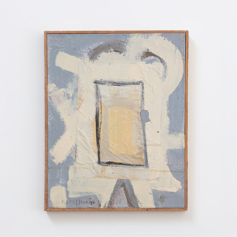 Emerson Woelffer | 'The Mirror' Mixed Media Collage On Canvas