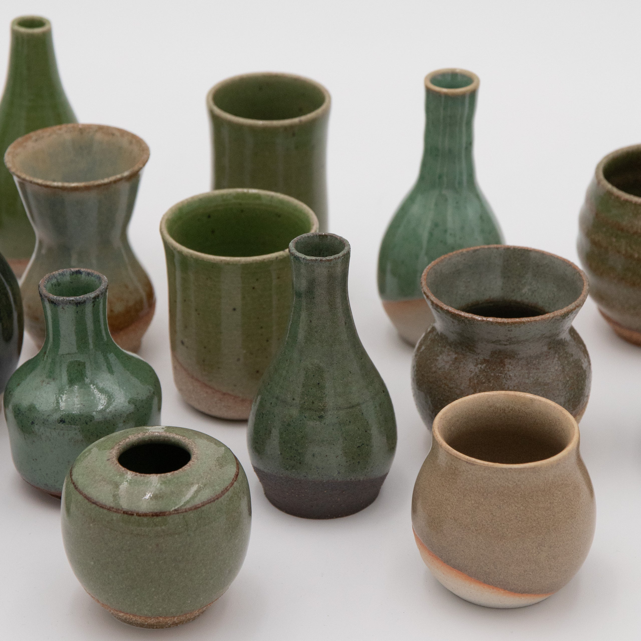 Sara Pilchman Ceramics | Tiny Pots - Forest Mix