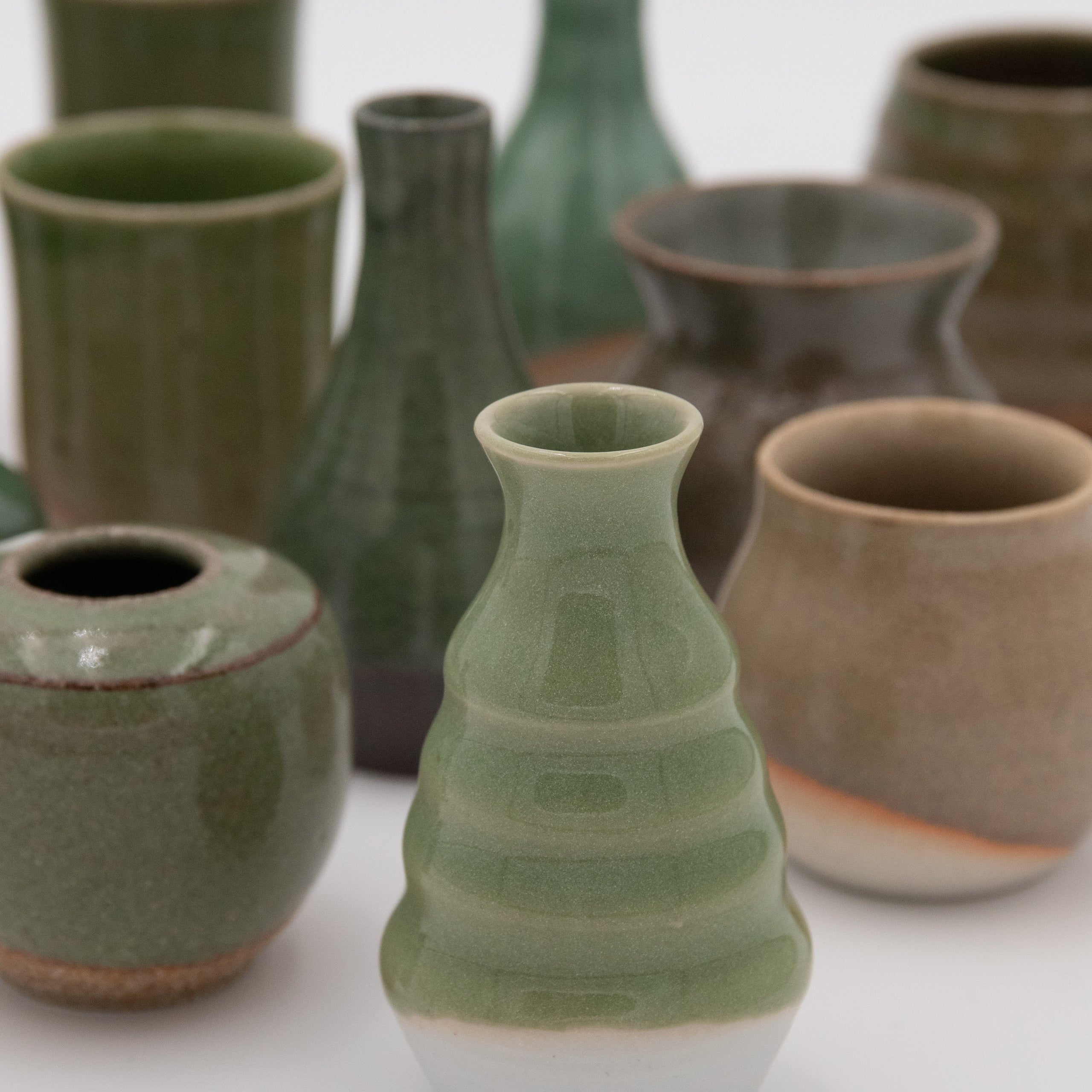 Sara Pilchman Ceramics | Tiny Pots - Forest Mix