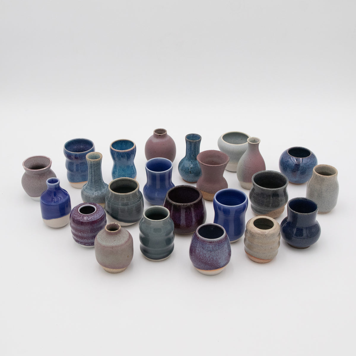 Sara Pilchman Ceramics | Tiny Pots - Ocean Mix
