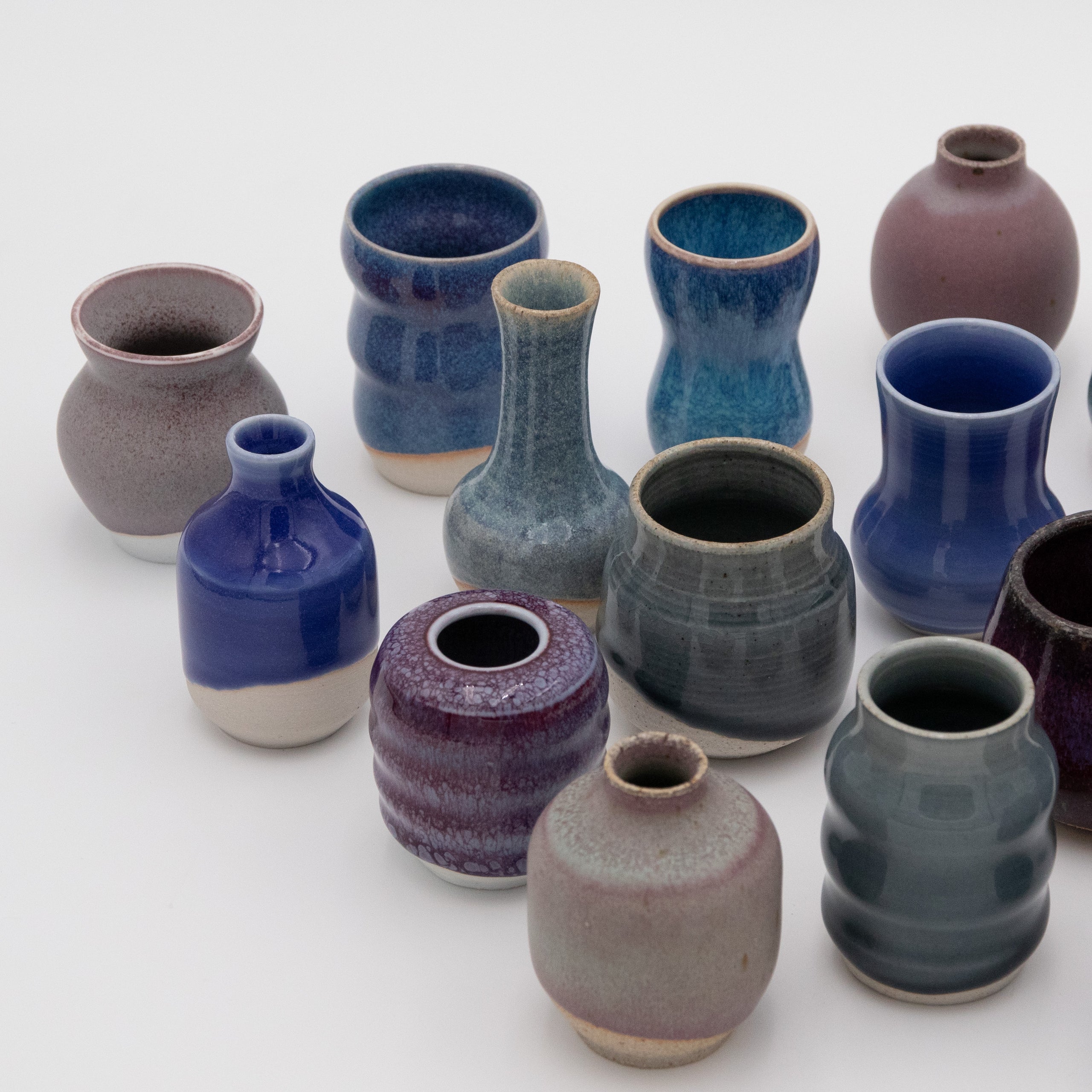 Sara Pilchman Ceramics | Tiny Pots - Ocean Mix