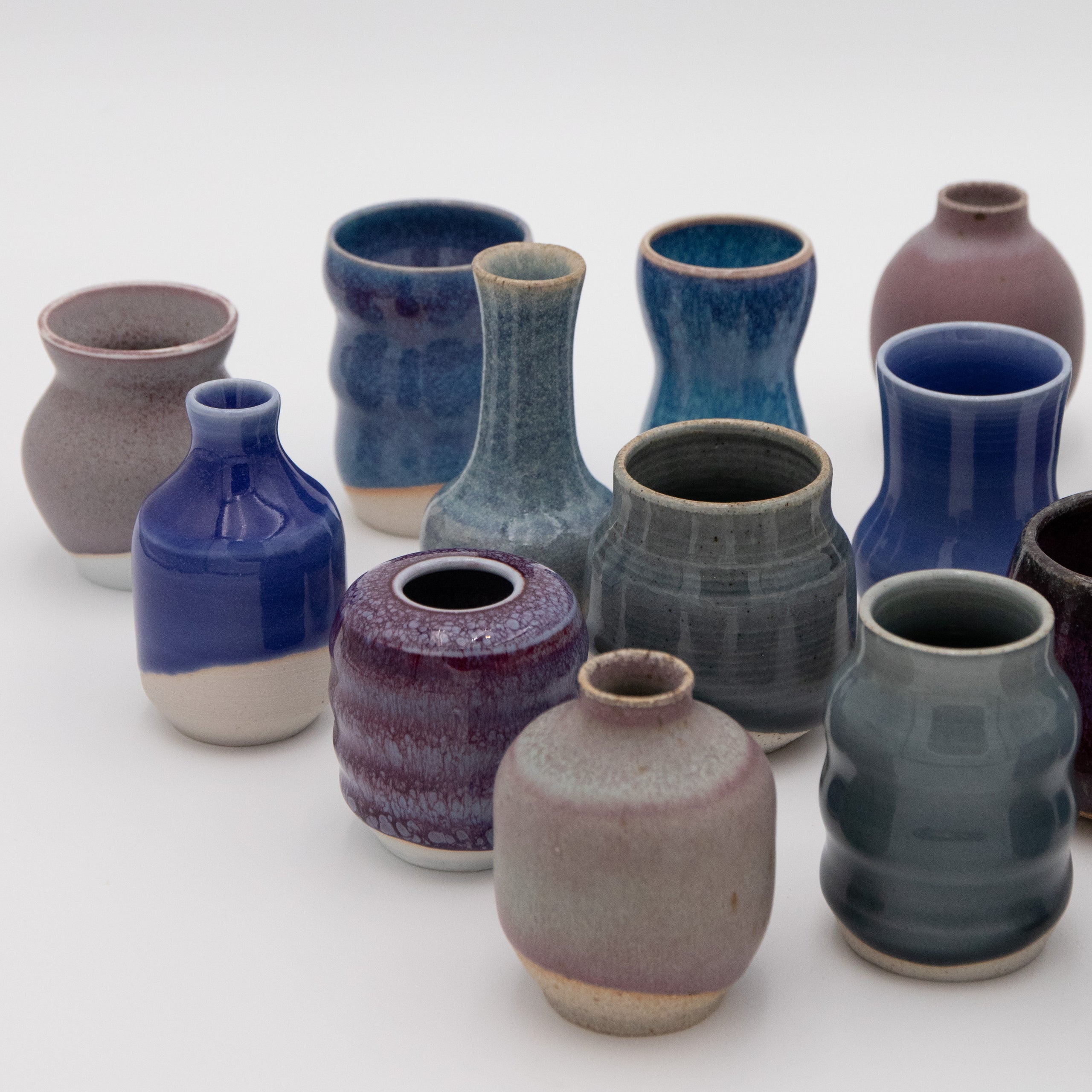 Sara Pilchman Ceramics | Tiny Pots - Ocean Mix