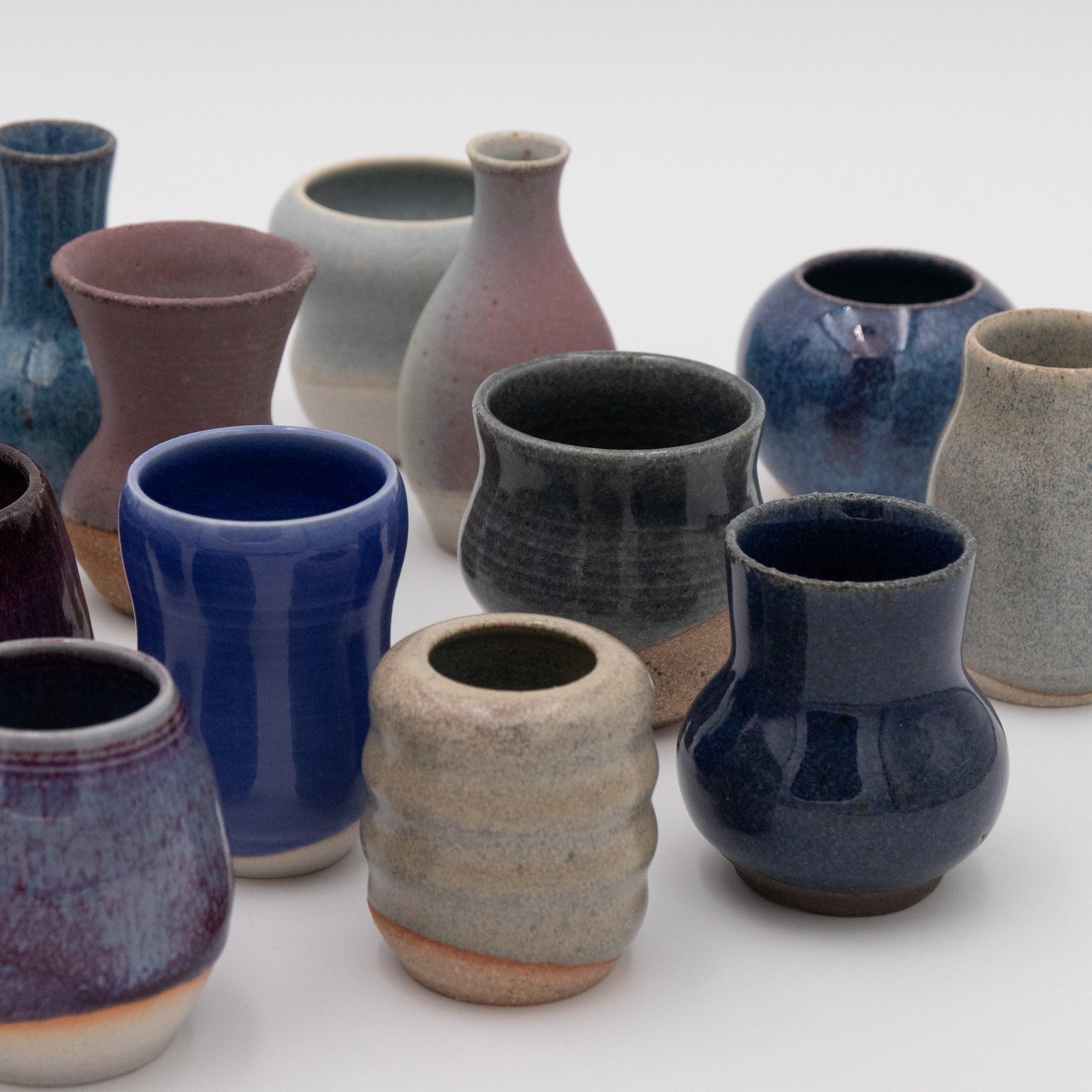 Sara Pilchman Ceramics | Tiny Pots - Ocean Mix