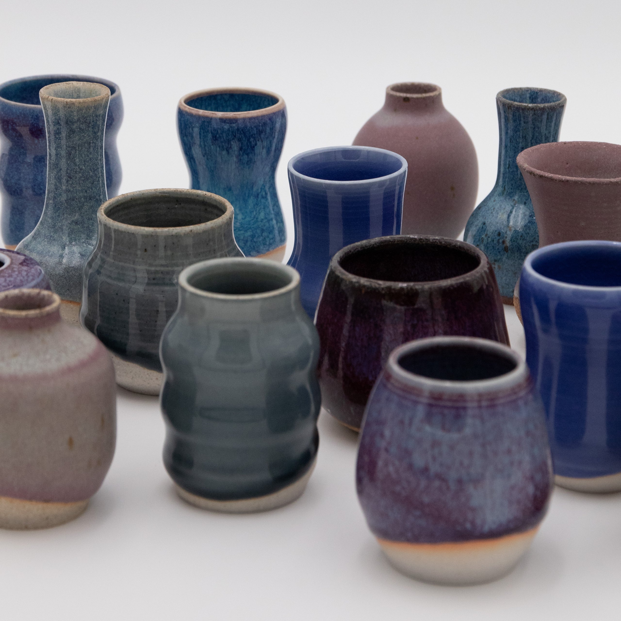 Sara Pilchman Ceramics | Tiny Pots - Ocean Mix